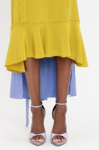 Bra Detail Maxi Dress In Lime sold by Victoria Beckham