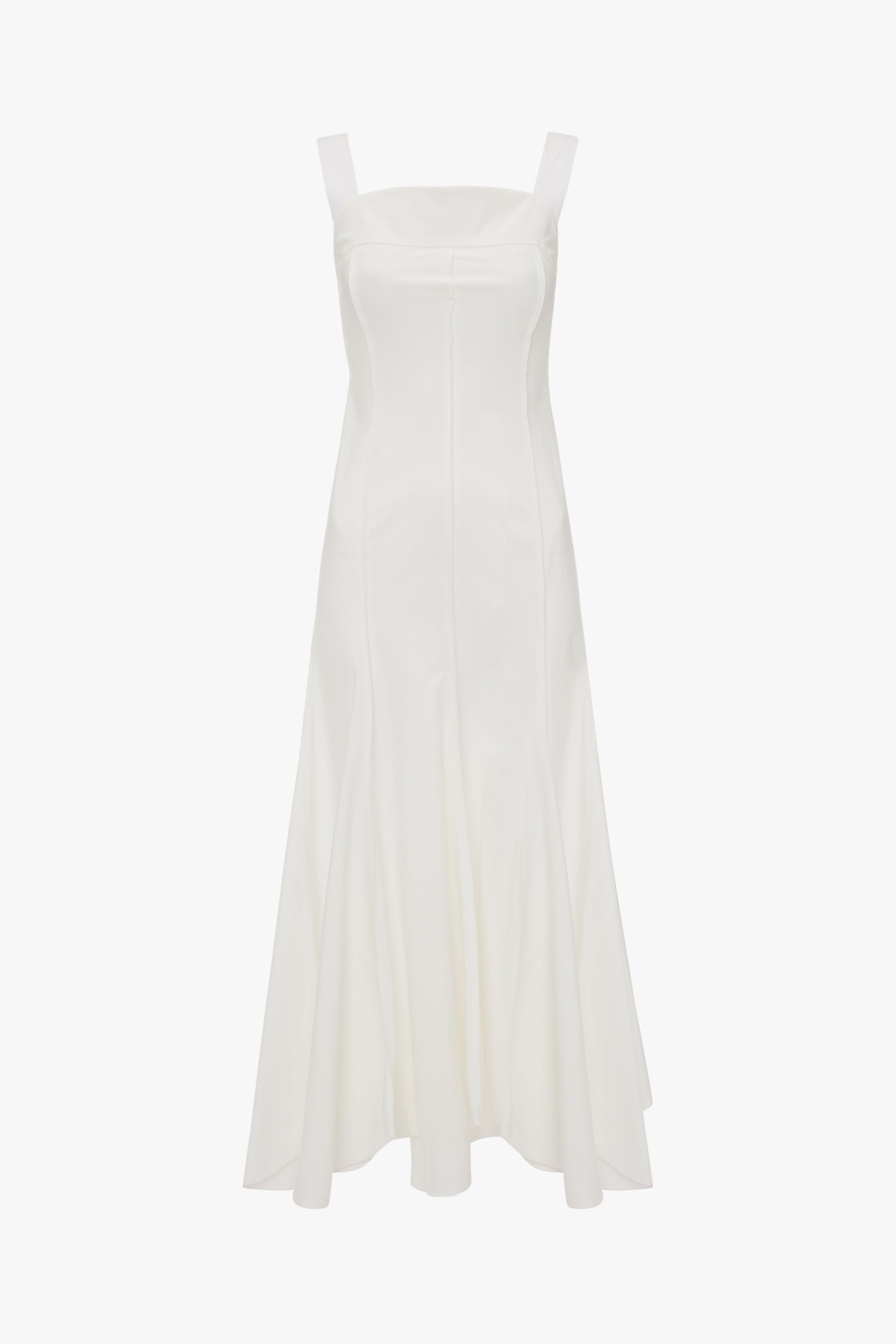 Organic Cotton Strappy Midi Dress in White sold by Victoria Beckham product image thumbnail 9