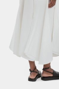 Organic Cotton Strappy Midi Dress in White sold by Victoria Beckham