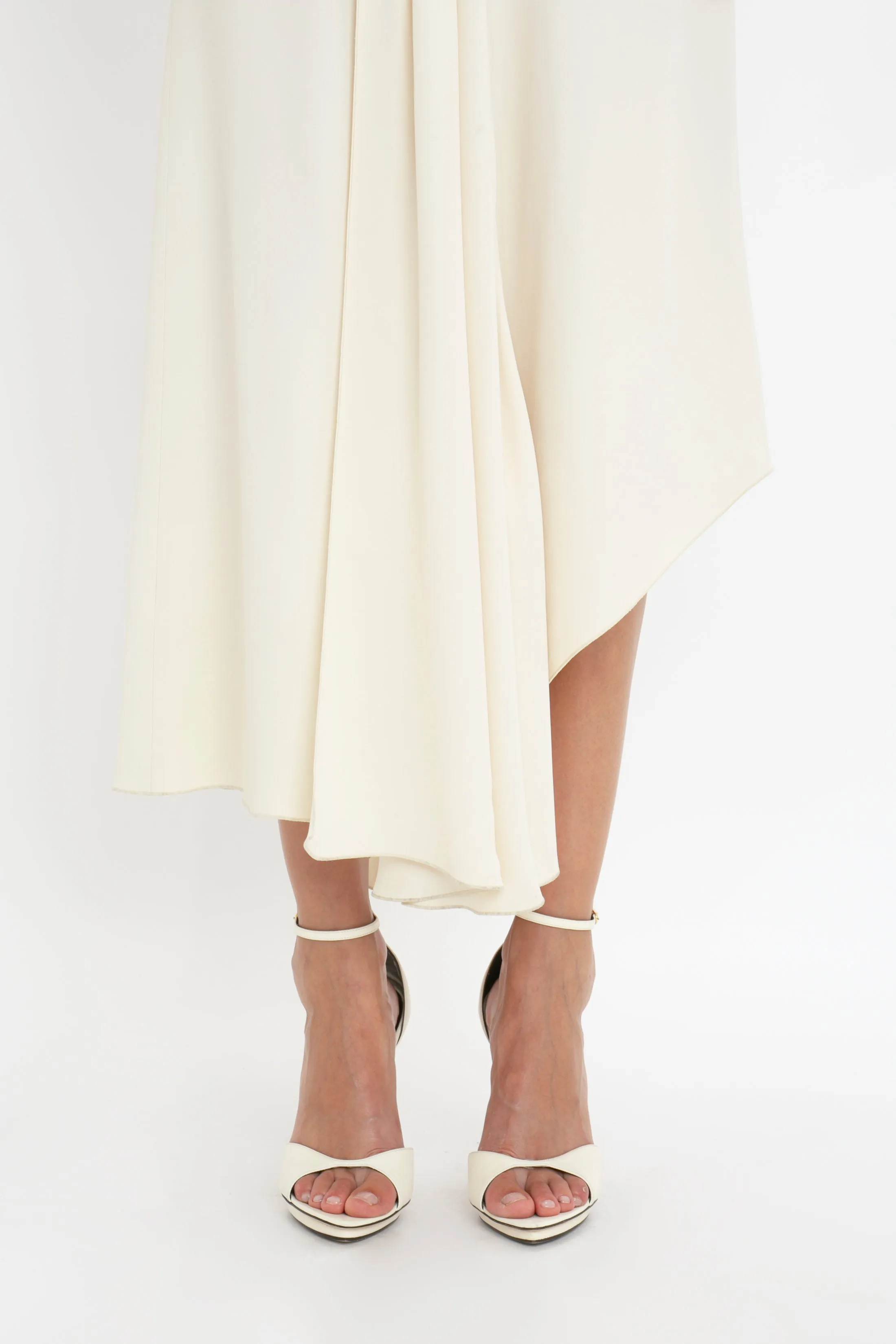 Sleeveless Tie Detail Dress In Cream sold by Victoria Beckham product image thumbnail 5