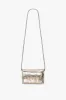 Mini Chain Pouch With Long Strap In Gold Leather sold by Victoria Beckham