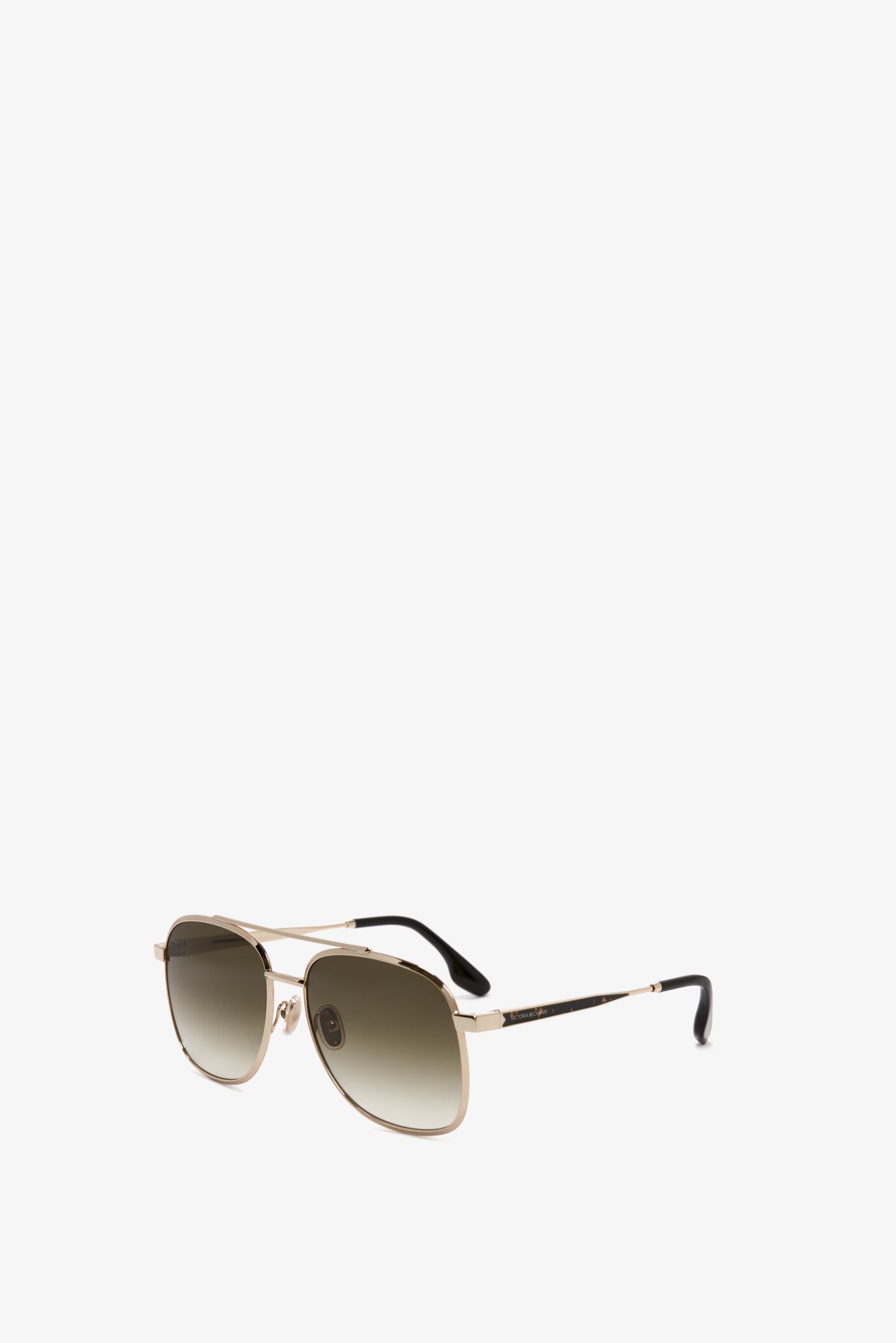 Double Bridge V Detail Sunglasses In Gold sold by Victoria Beckham product image thumbnail 2