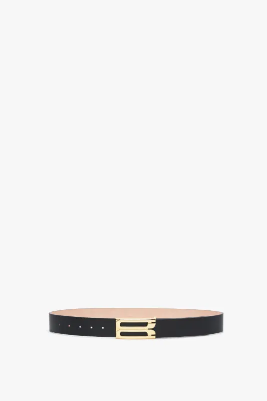 Jumbo Dorian Belt In Navy Leather sold by Victoria Beckham