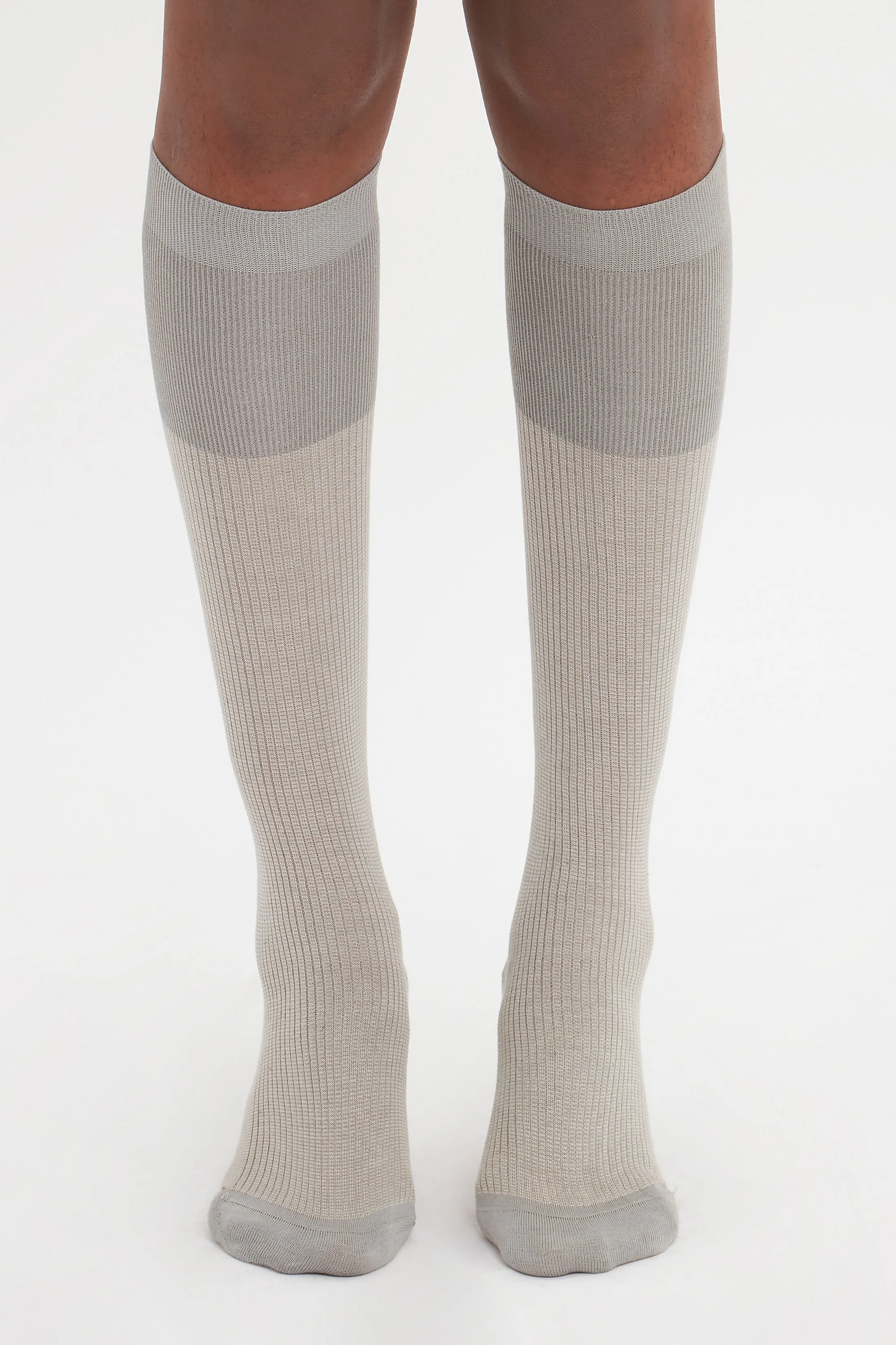 Superfine Rib Socks In Lunar Grey sold by Victoria Beckham