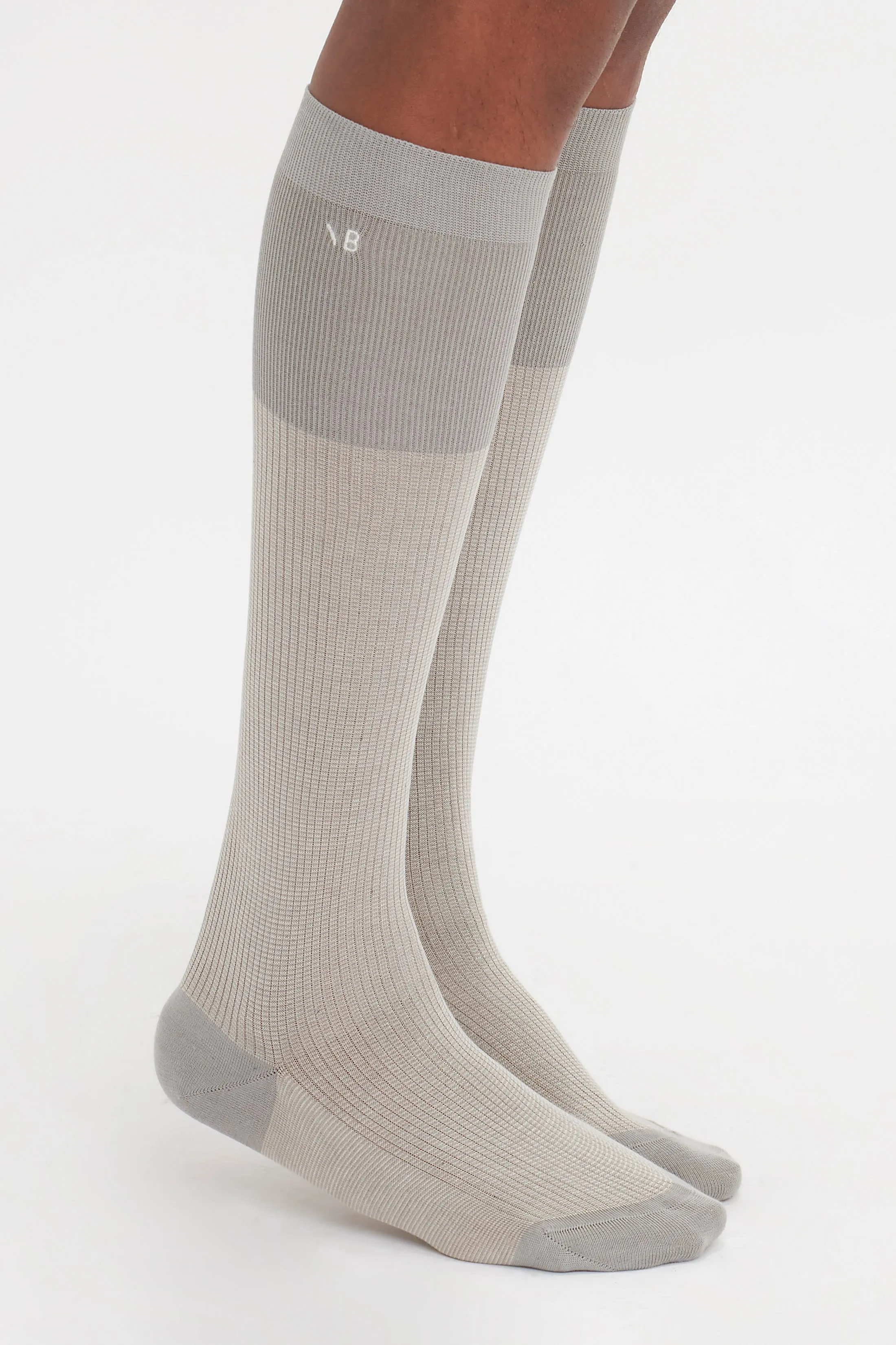 Superfine Rib Socks In Lunar Grey sold by Victoria Beckham product image thumbnail 3