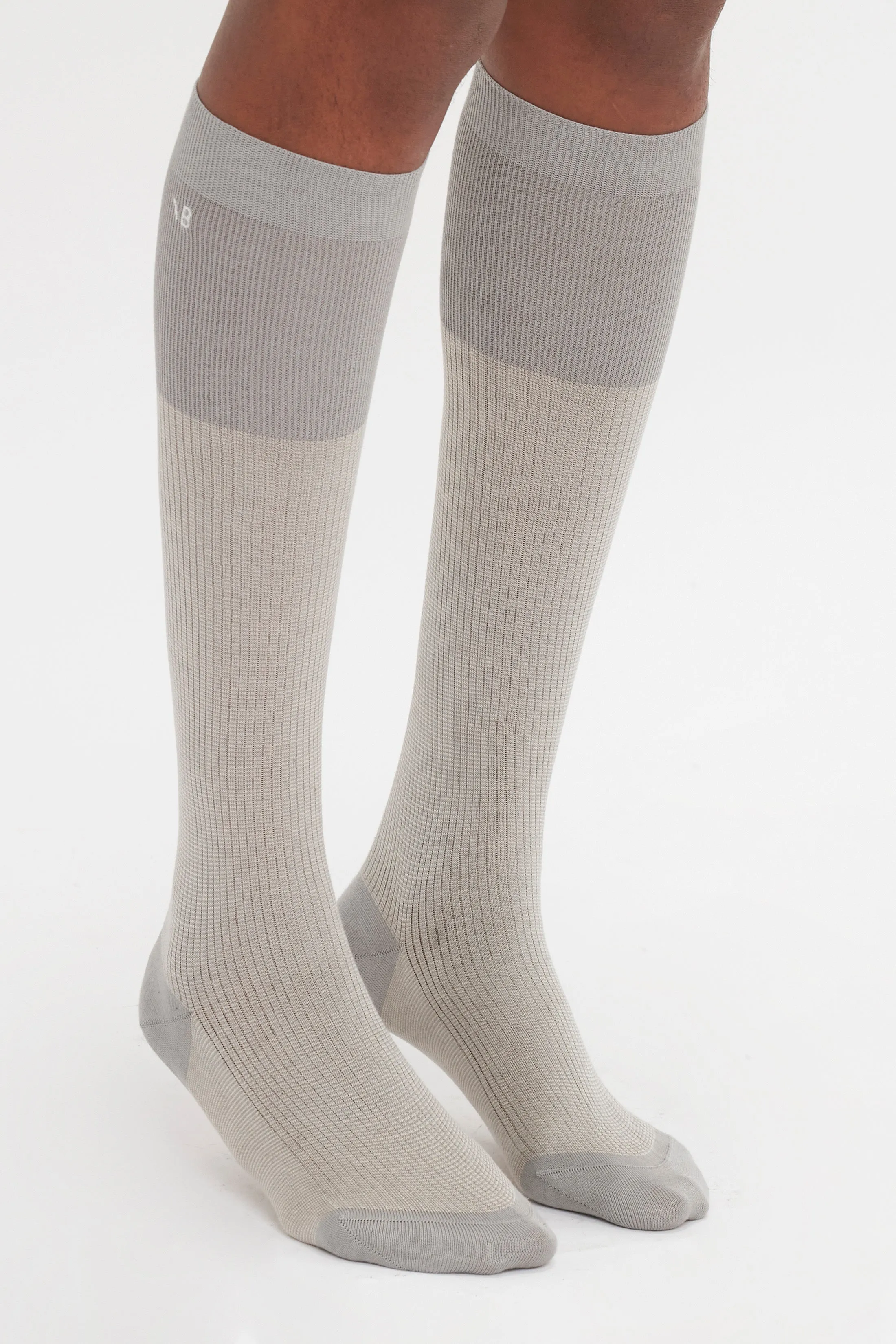 Superfine Rib Socks In Lunar Grey sold by Victoria Beckham product image thumbnail 2