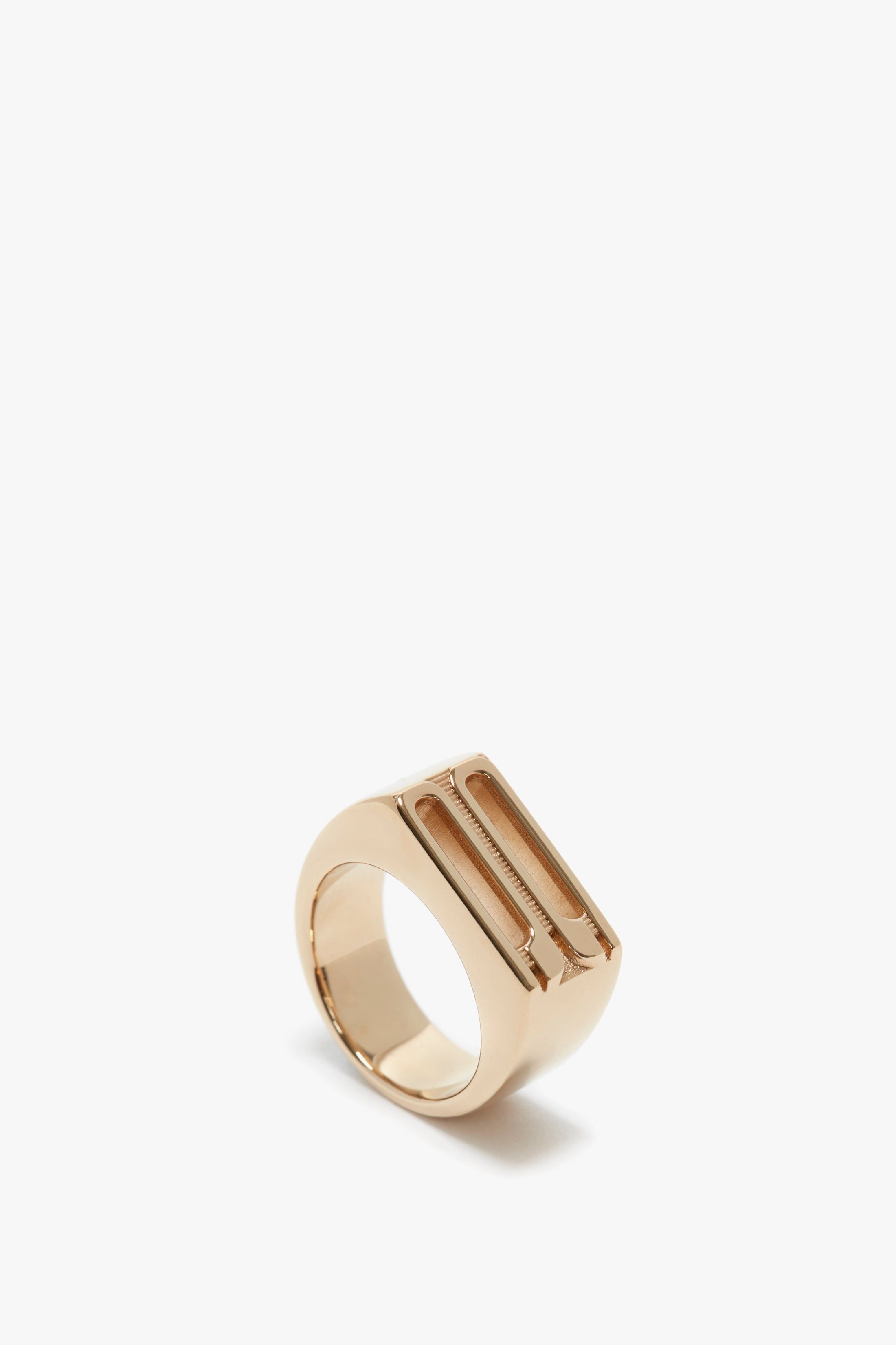 Exclusive Frame Signet Ring In Gold sold by Victoria Beckham product image thumbnail 5