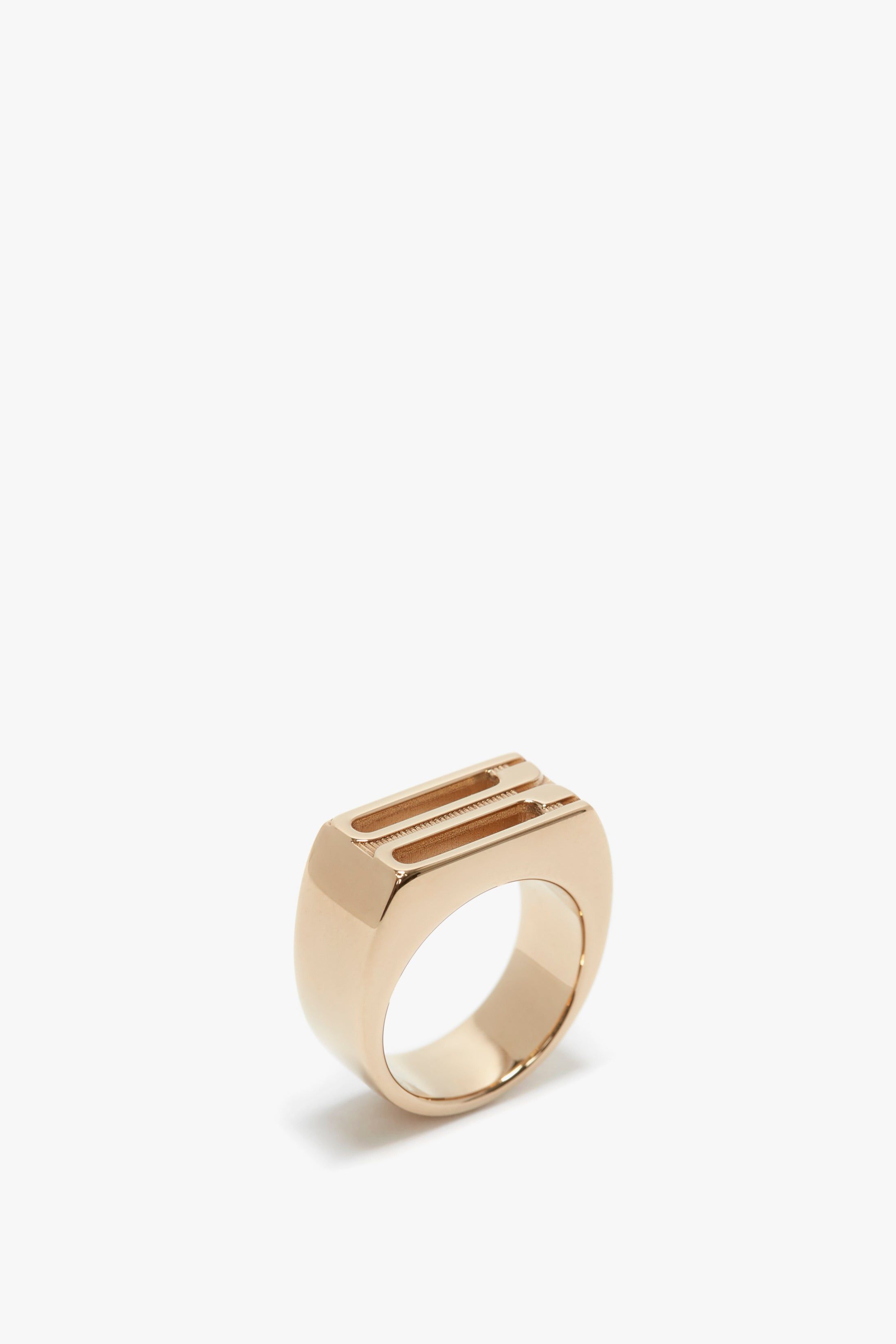 Exclusive Frame Signet Ring In Gold sold by Victoria Beckham product image thumbnail 4