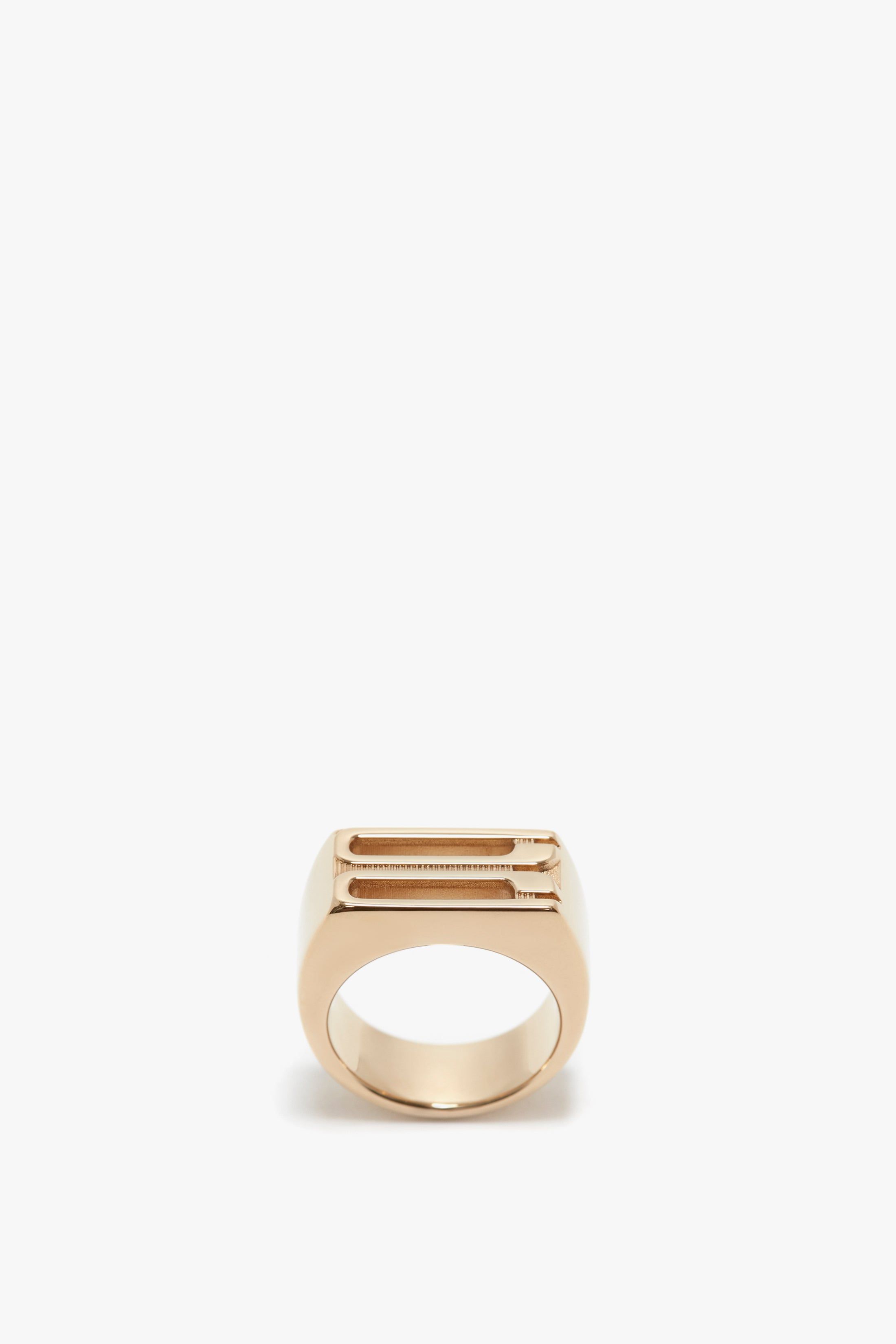Exclusive Frame Signet Ring In Gold sold by Victoria Beckham product image thumbnail 3