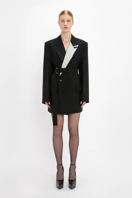 Double Breasted Tailored Dress In Black sold by Victoria Beckham