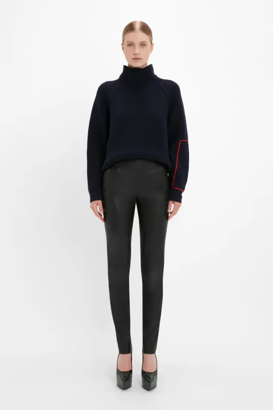 Stretch Leather Legging In Black sold by Victoria Beckham
