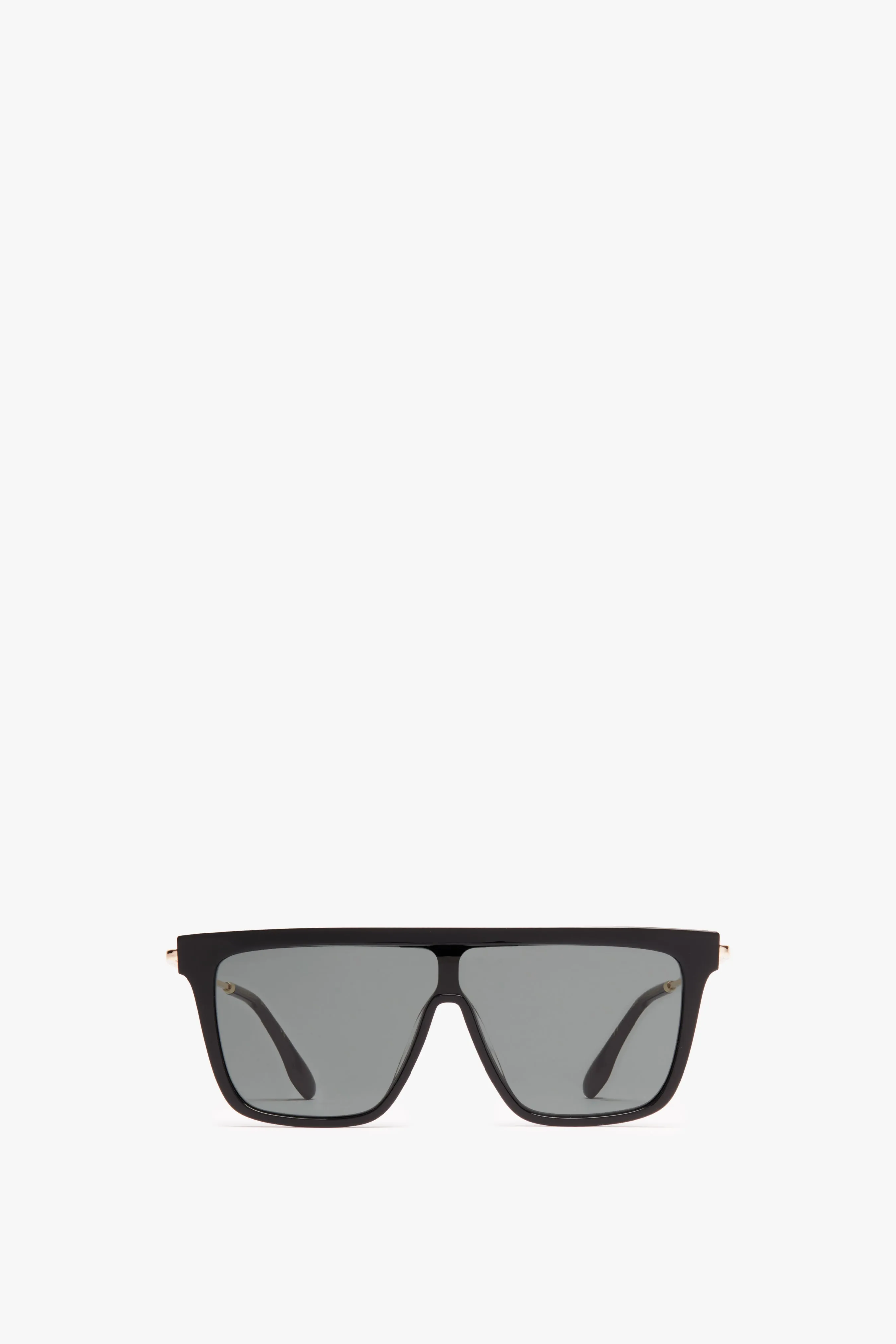 Rectangular Shield Sunglasses In Black sold by Victoria Beckham