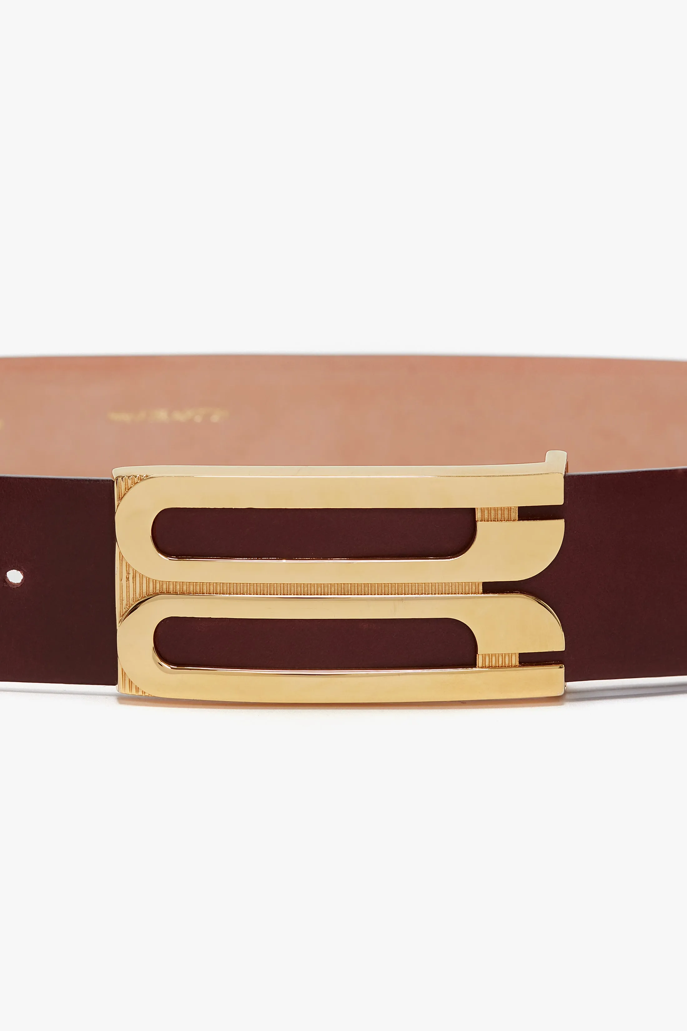 Jumbo Dorian Belt In Burgundy Leather sold by Victoria Beckham product image thumbnail 3