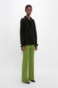 Ruched Detail Blouse In Black sold by Victoria Beckham