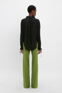 Ruched Detail Blouse In Black sold by Victoria Beckham