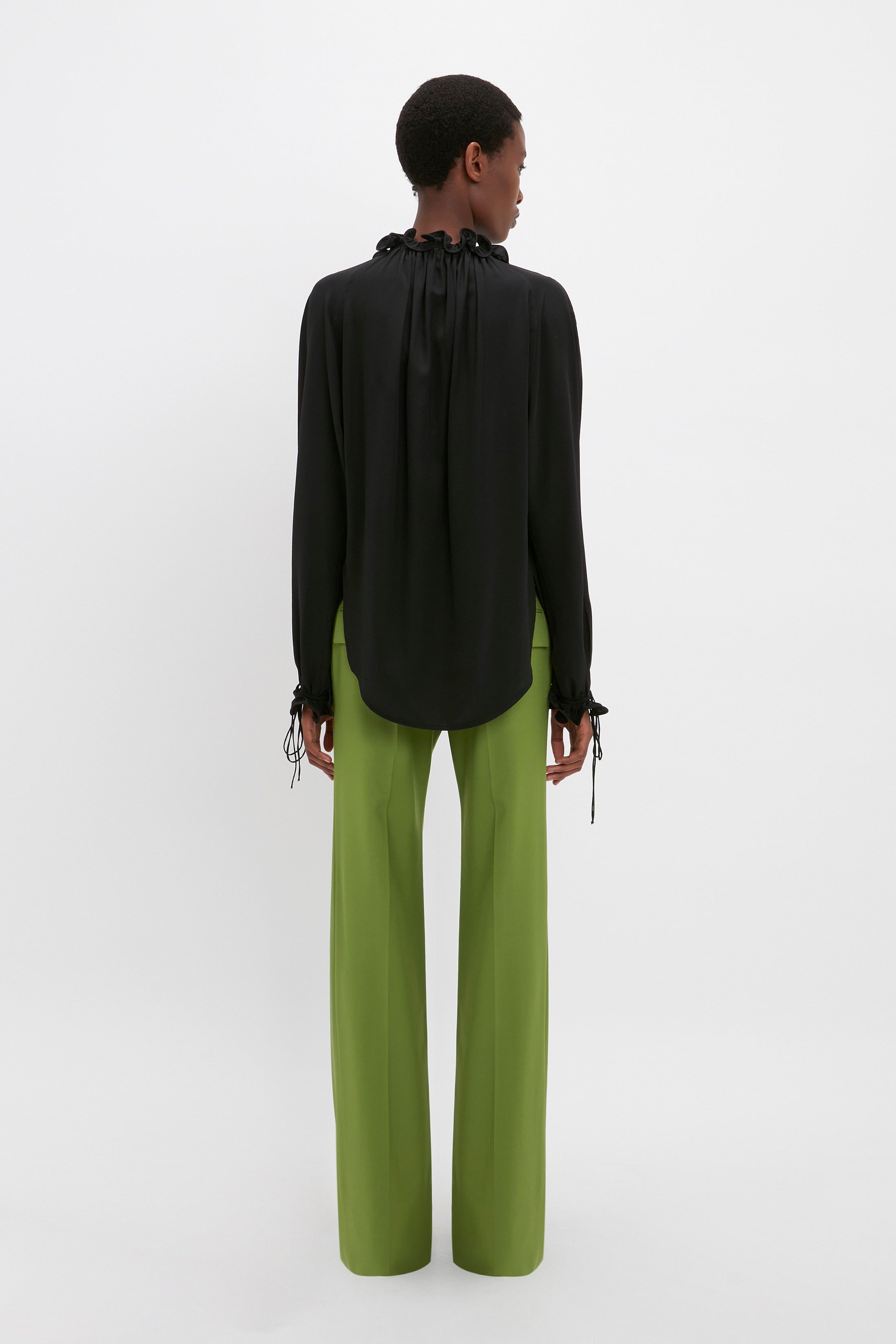 Ruched Detail Blouse In Black sold by Victoria Beckham product image thumbnail 3