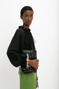 Ruched Detail Blouse In Black sold by Victoria Beckham