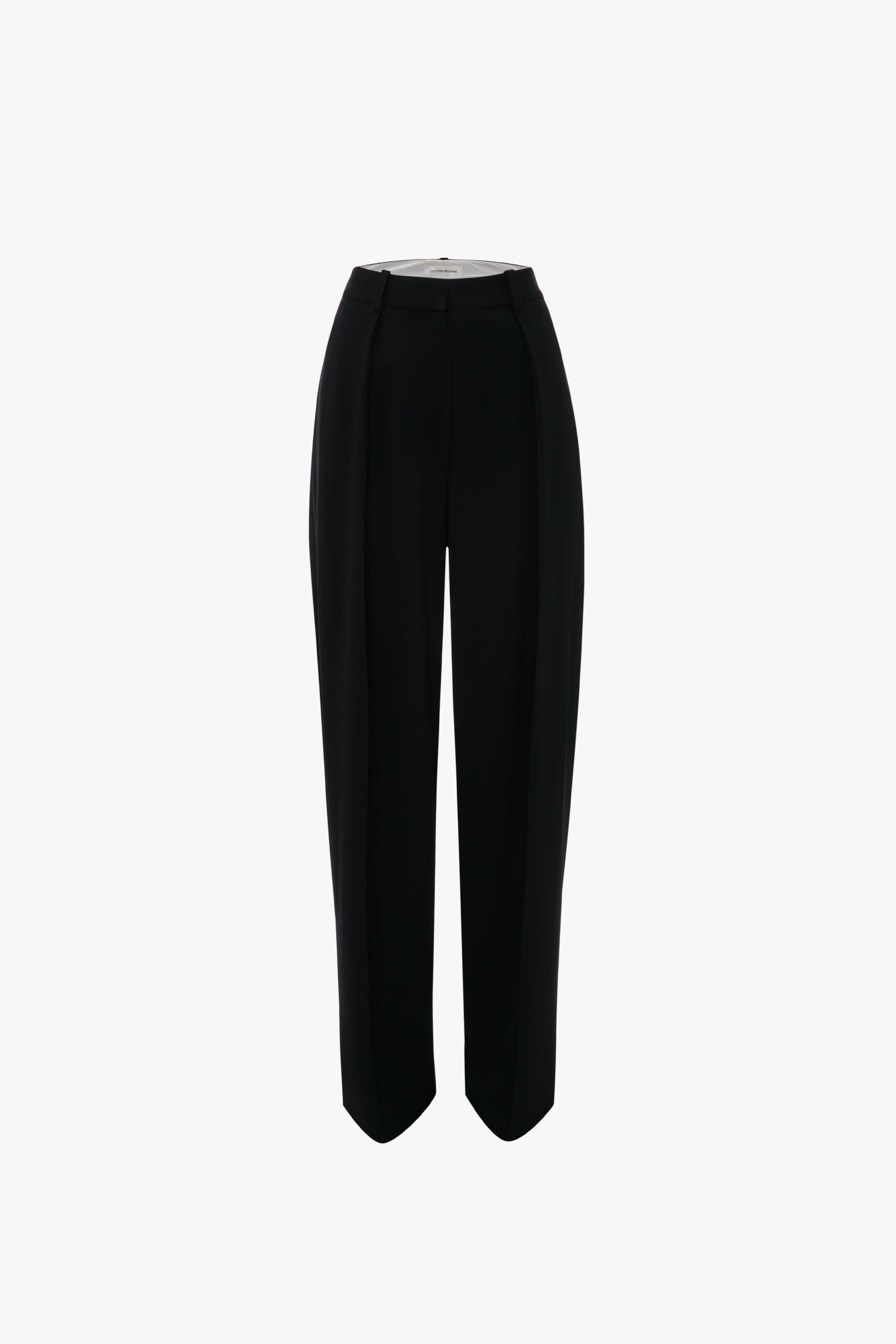 Wide Leg Pleated Trouser In Black sold by Victoria Beckham product image thumbnail 5