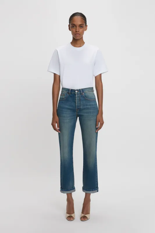 Victoria Relaxed Jean In Mid Blue sold by Victoria Beckham