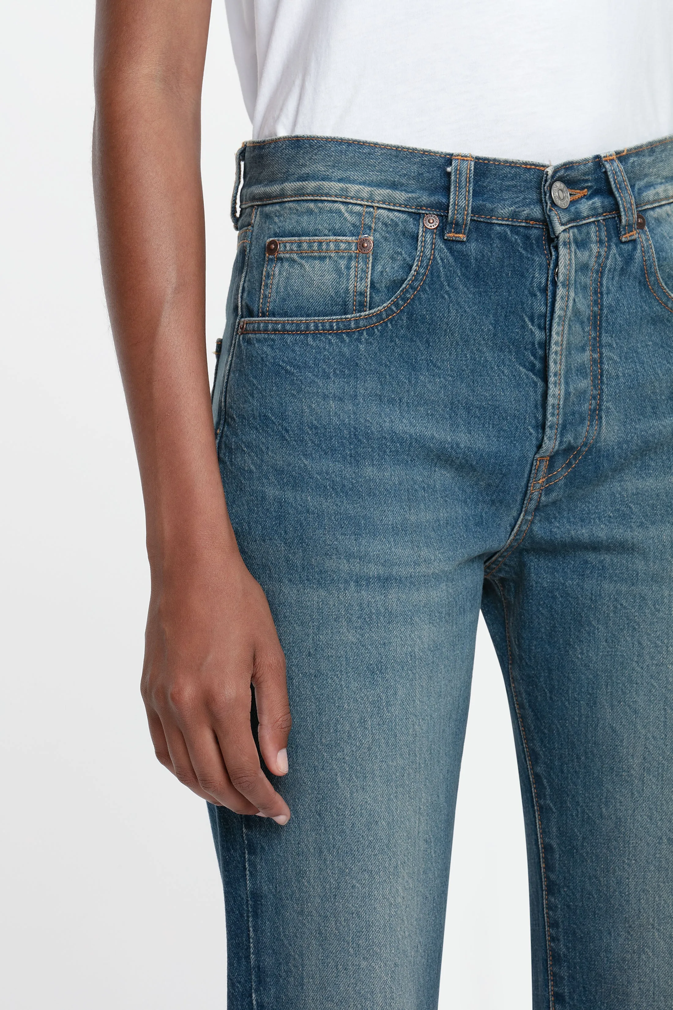 Victoria Relaxed Jean In Mid Blue sold by Victoria Beckham product image thumbnail 4