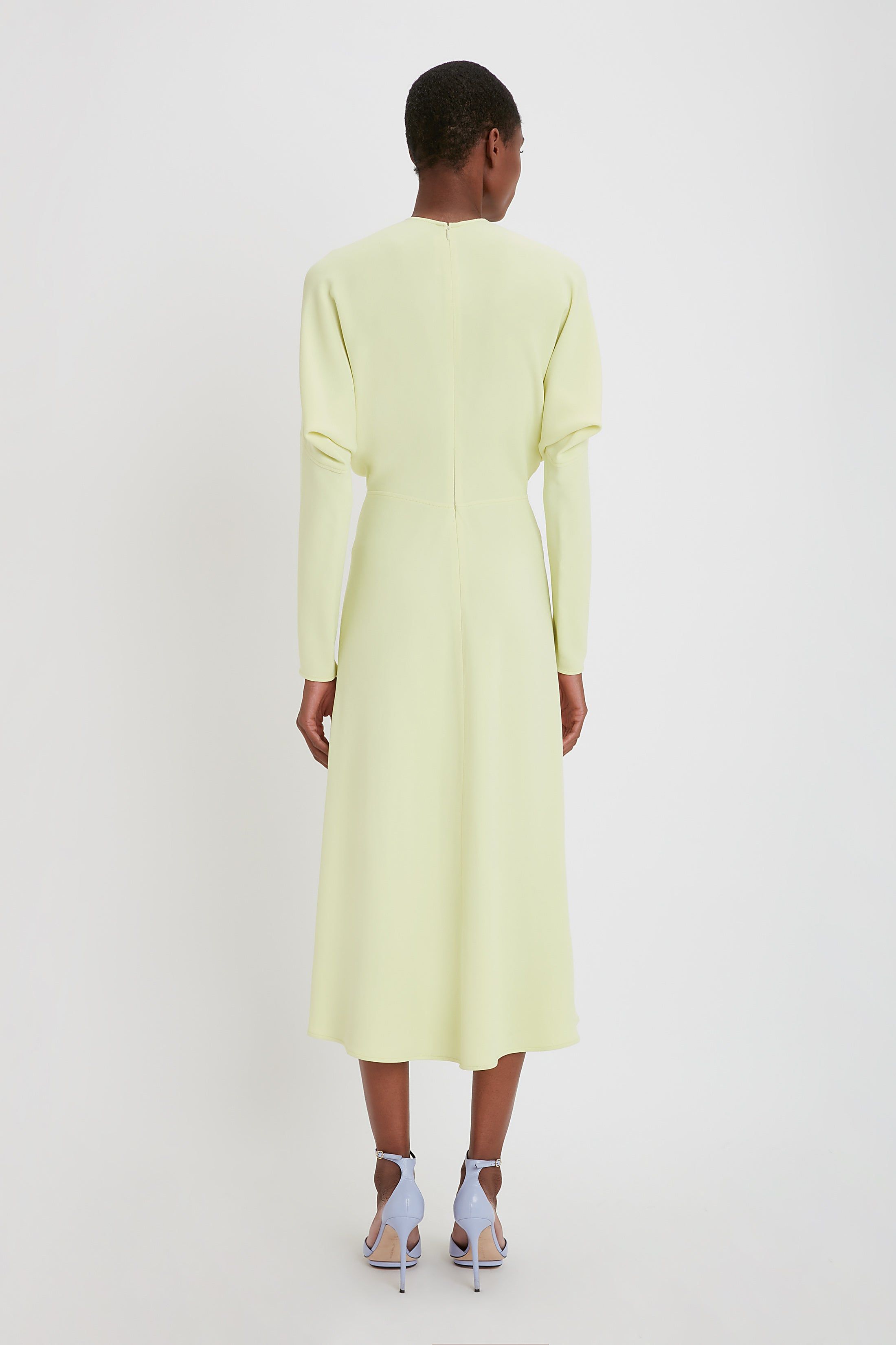 Dolman Midi Dress In Buttercup sold by Victoria Beckham product image thumbnail 4