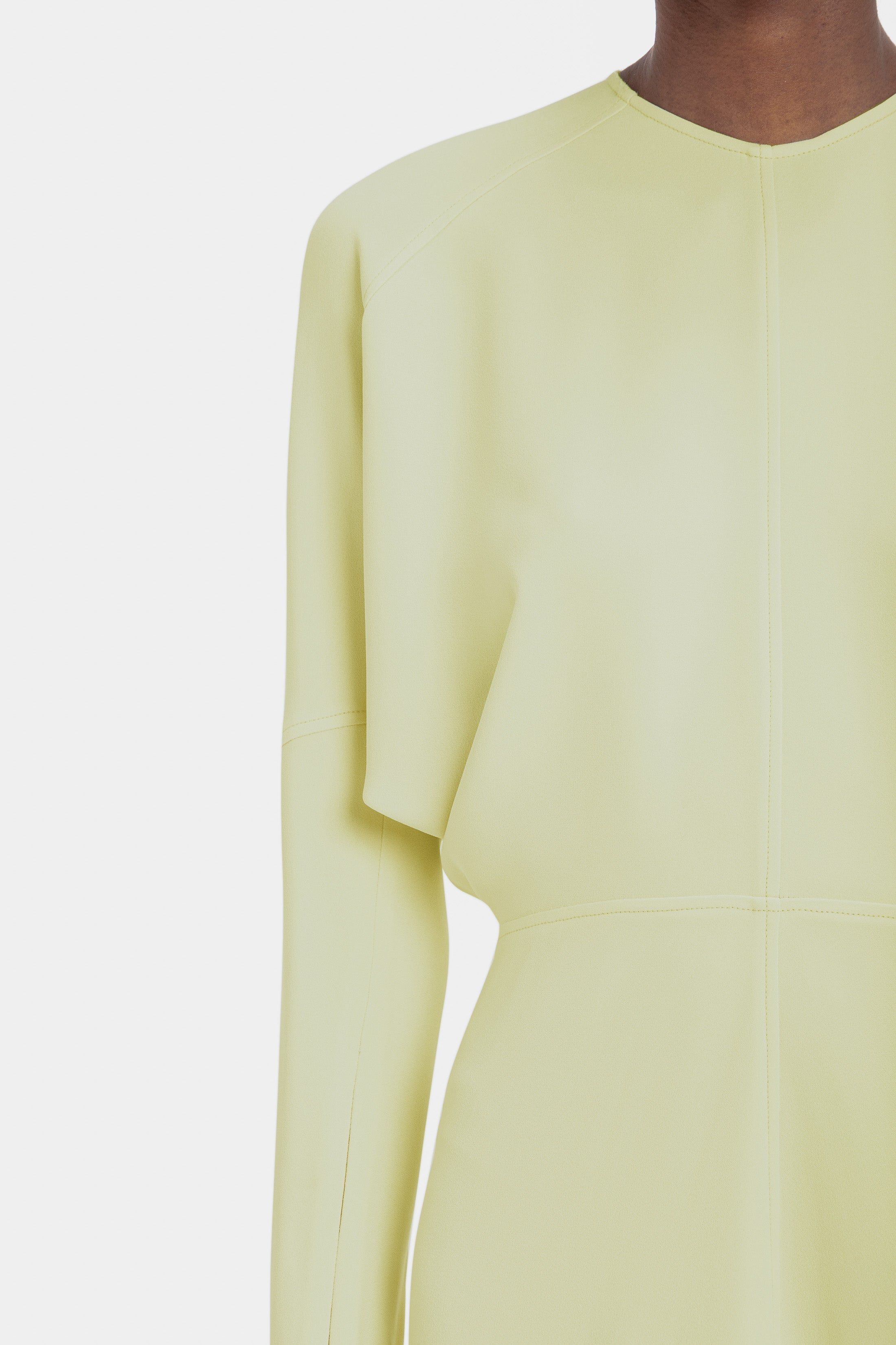 Dolman Midi Dress In Buttercup sold by Victoria Beckham product image thumbnail 6