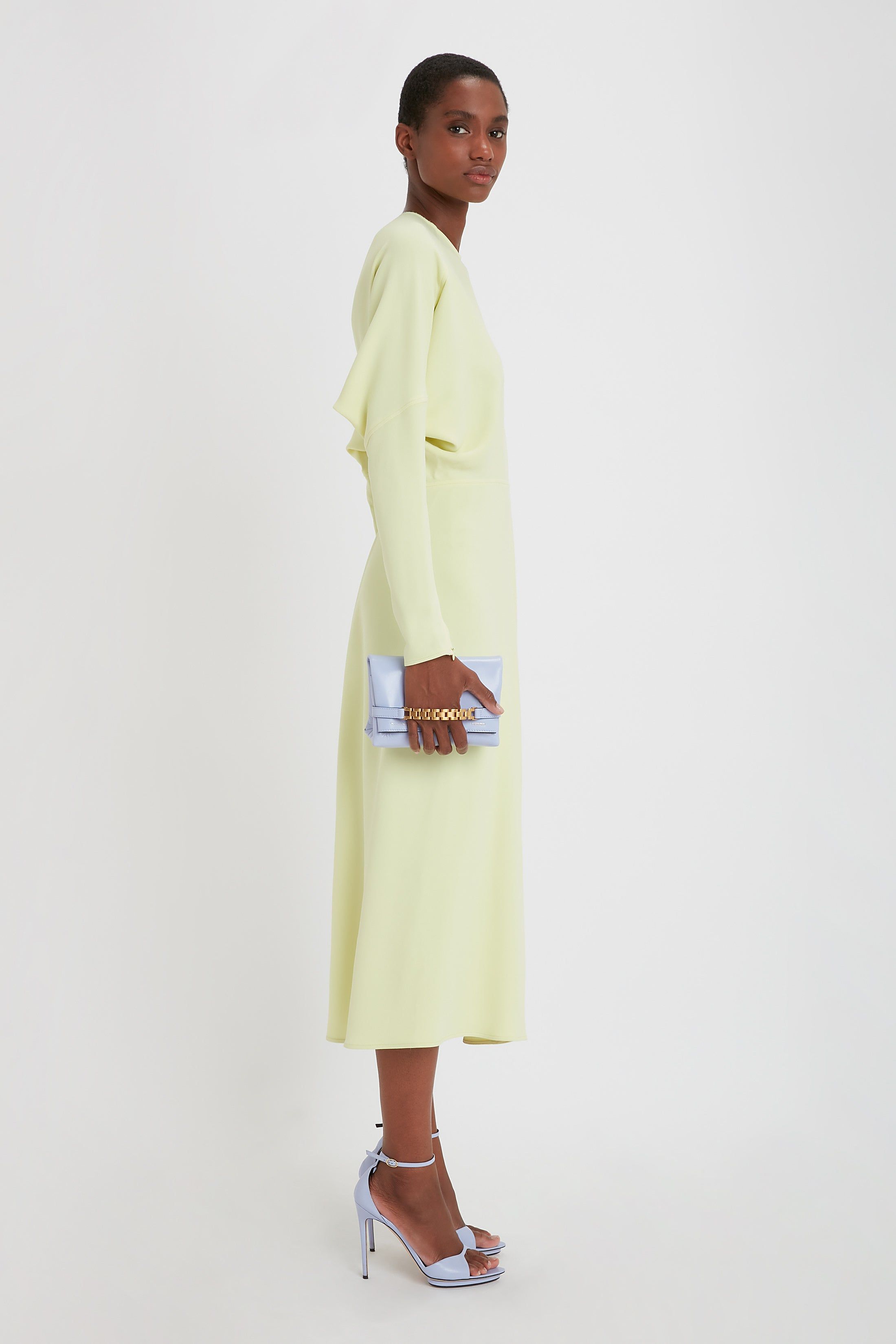Dolman Midi Dress In Buttercup sold by Victoria Beckham product image thumbnail 8