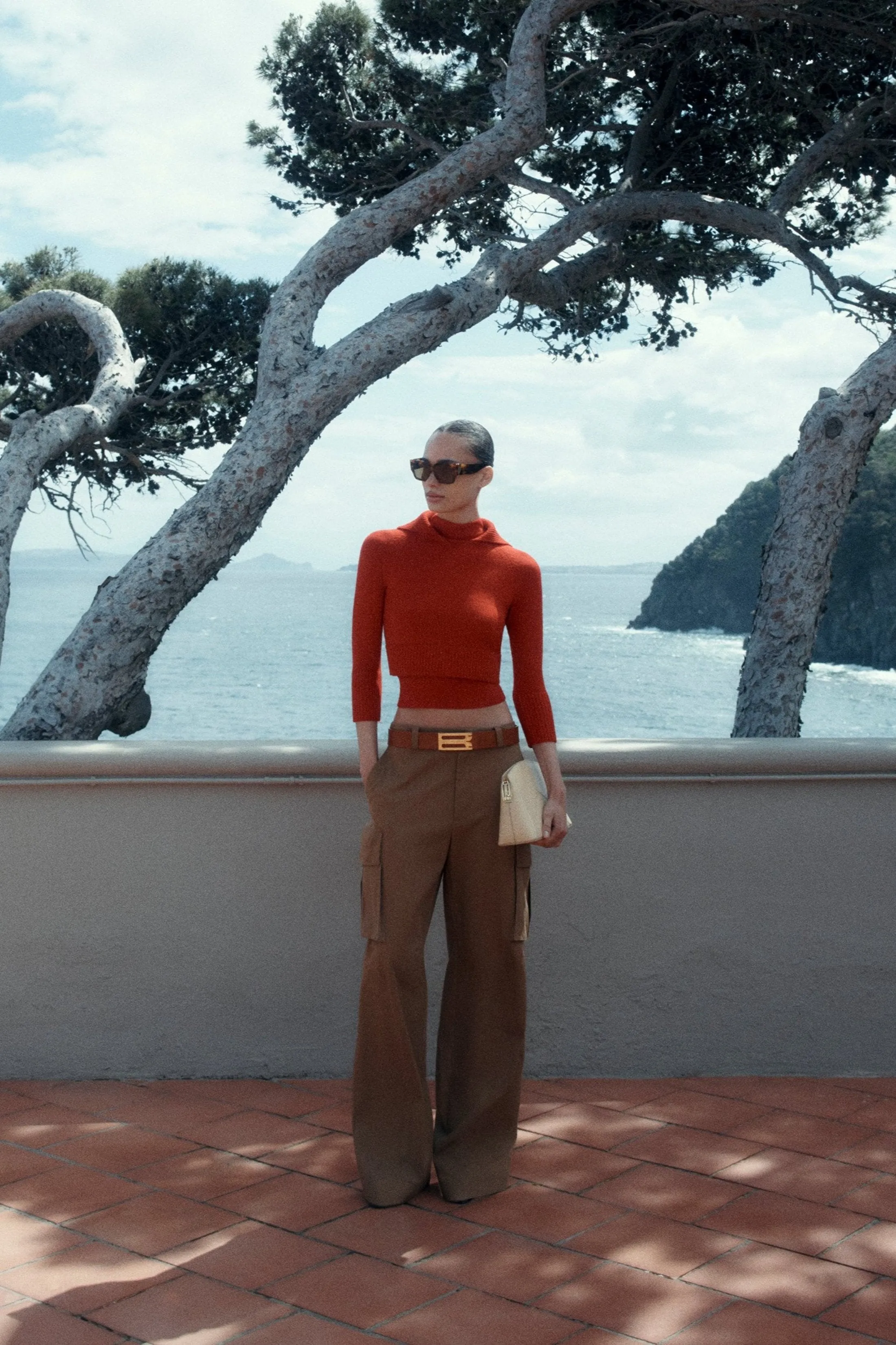 Double Layer Top In Deep Red sold by Victoria Beckham product image thumbnail 4