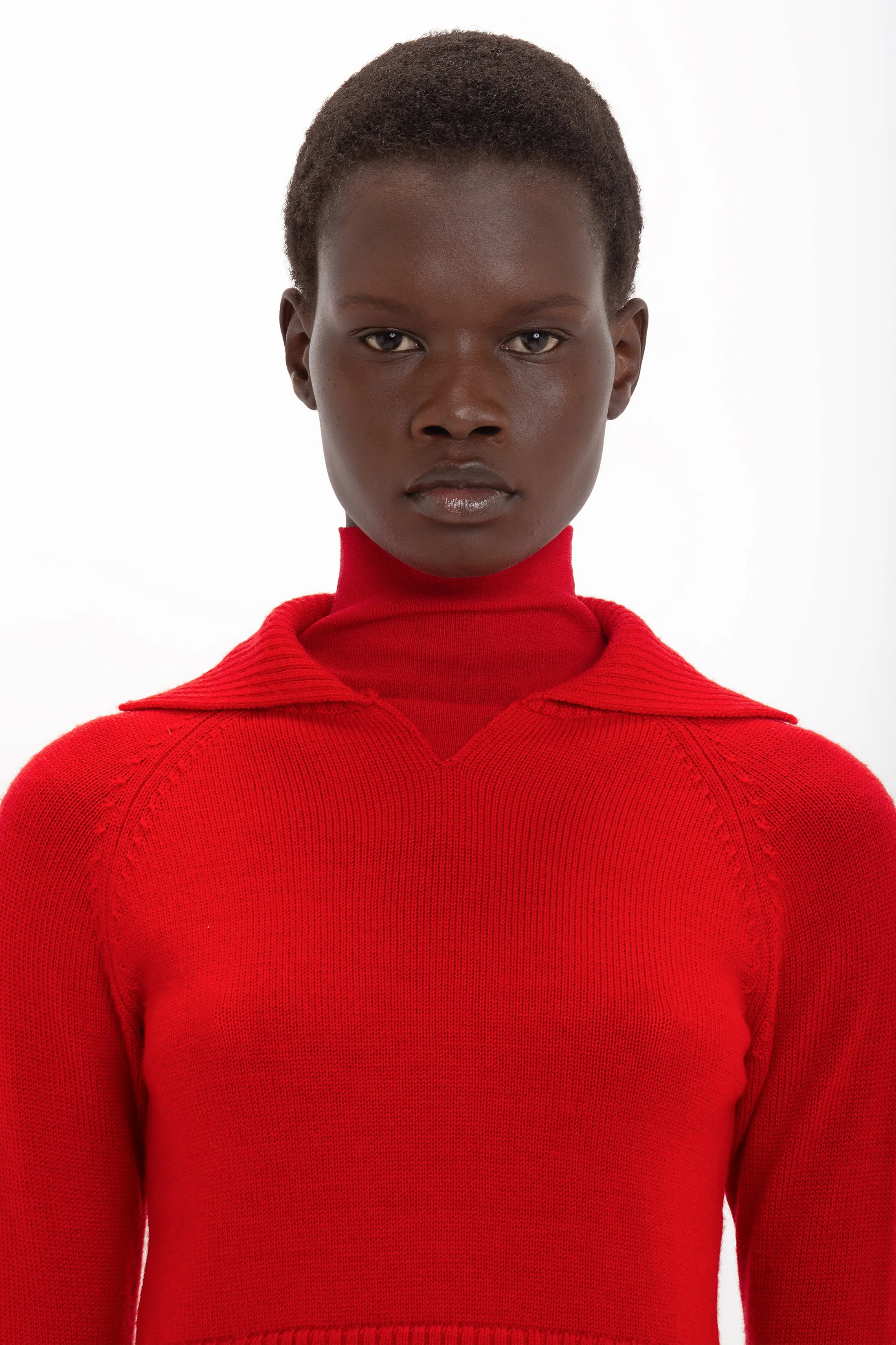 Double Layer Top In Deep Red sold by Victoria Beckham product image thumbnail 5