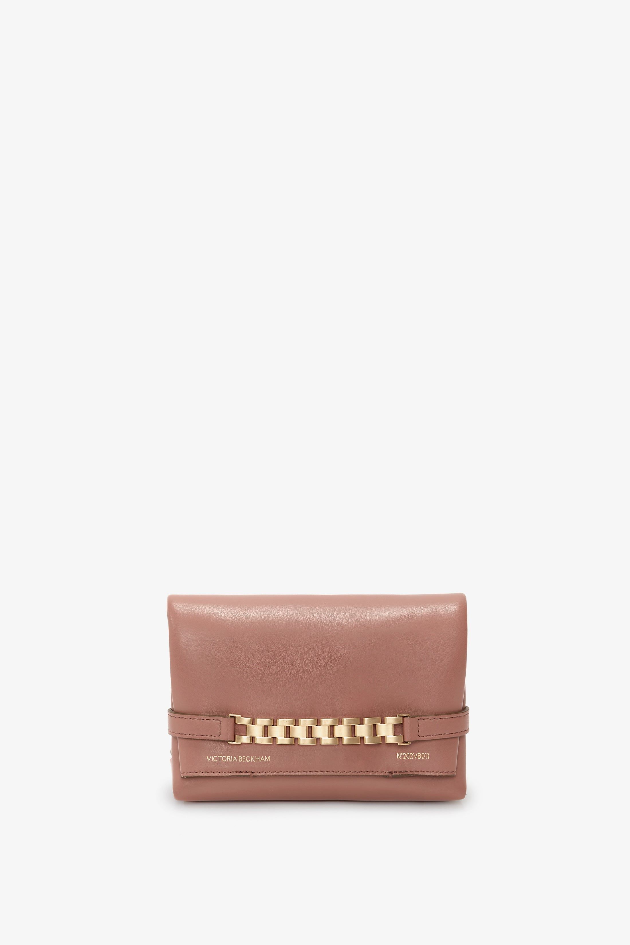 Mini Chain Pouch With Long Strap In Truffle Leather sold by Victoria Beckham product image thumbnail 3