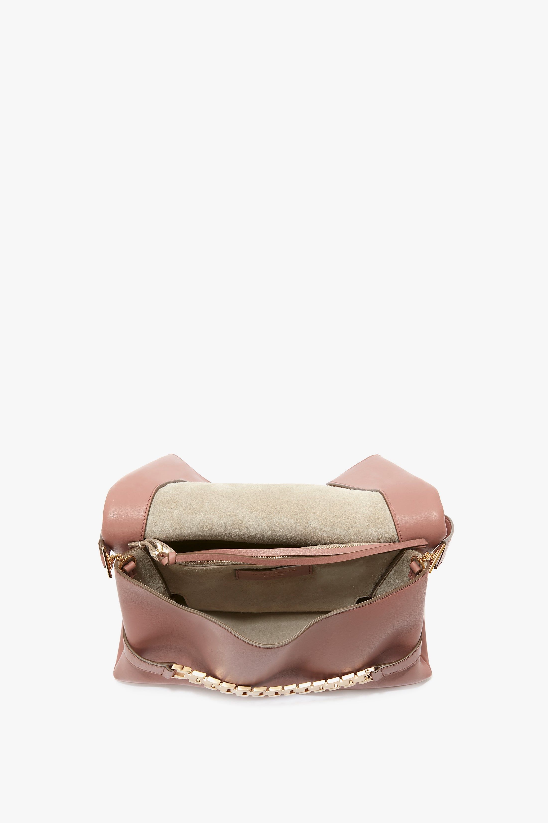 Mini Chain Pouch With Long Strap In Truffle Leather sold by Victoria Beckham product image thumbnail 5