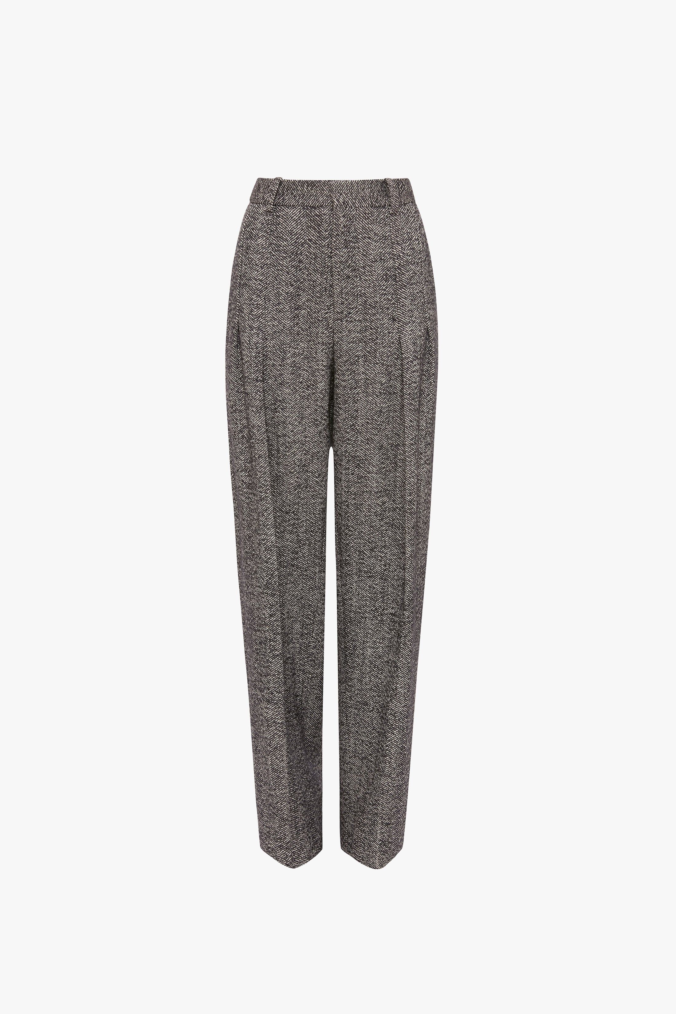 Front Pleat Trousers In Monochrome sold by Victoria Beckham product image thumbnail 7