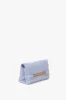 Mini Chain Pouch Bag With Long Strap In Frost Ostrich-Effect Leather sold by Victoria Beckham