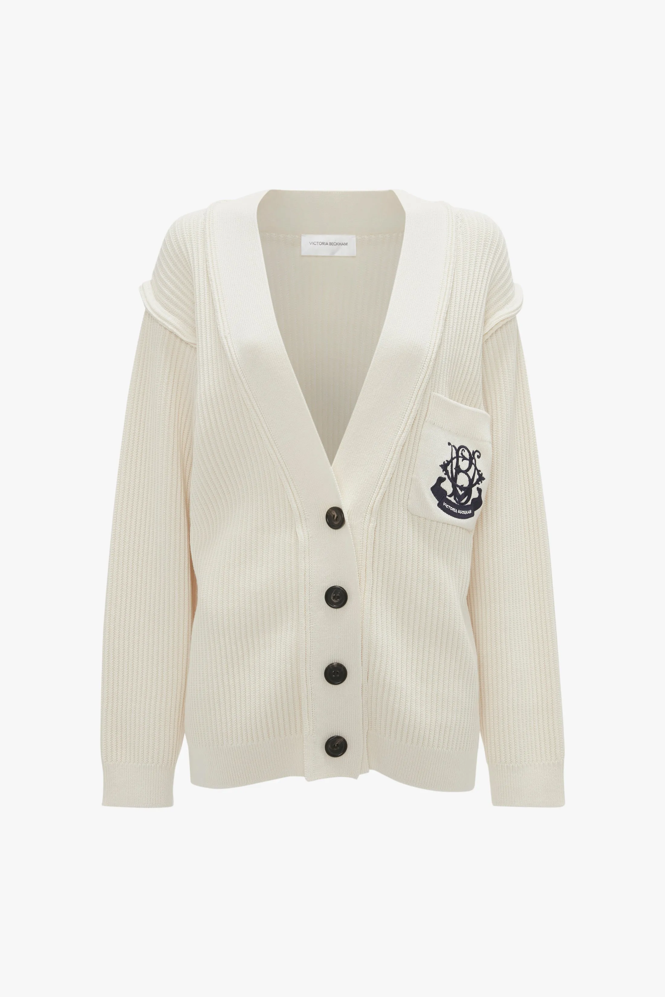Relaxed Fit Cardigan In Natural sold by Victoria Beckham product image thumbnail 5