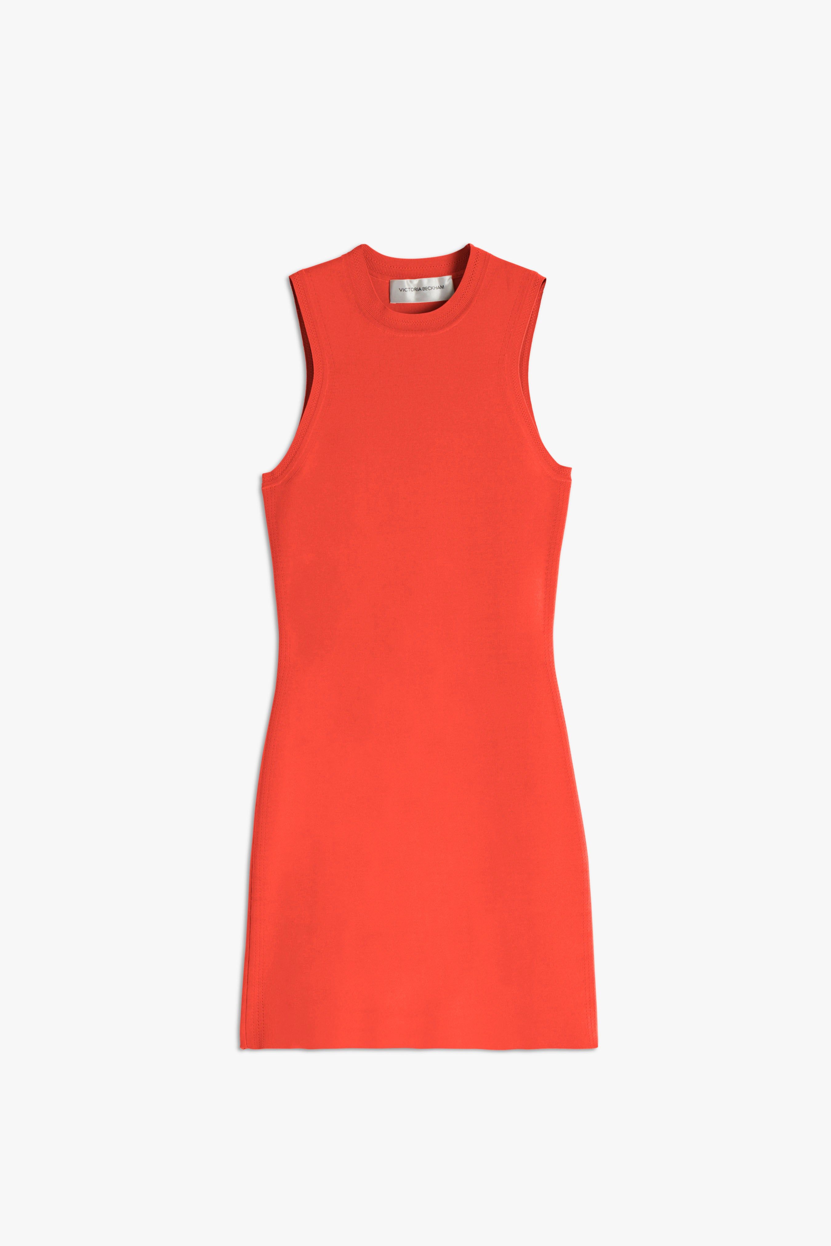 VB Body Mini Dress in Red-Orange sold by Victoria Beckham product image thumbnail 5
