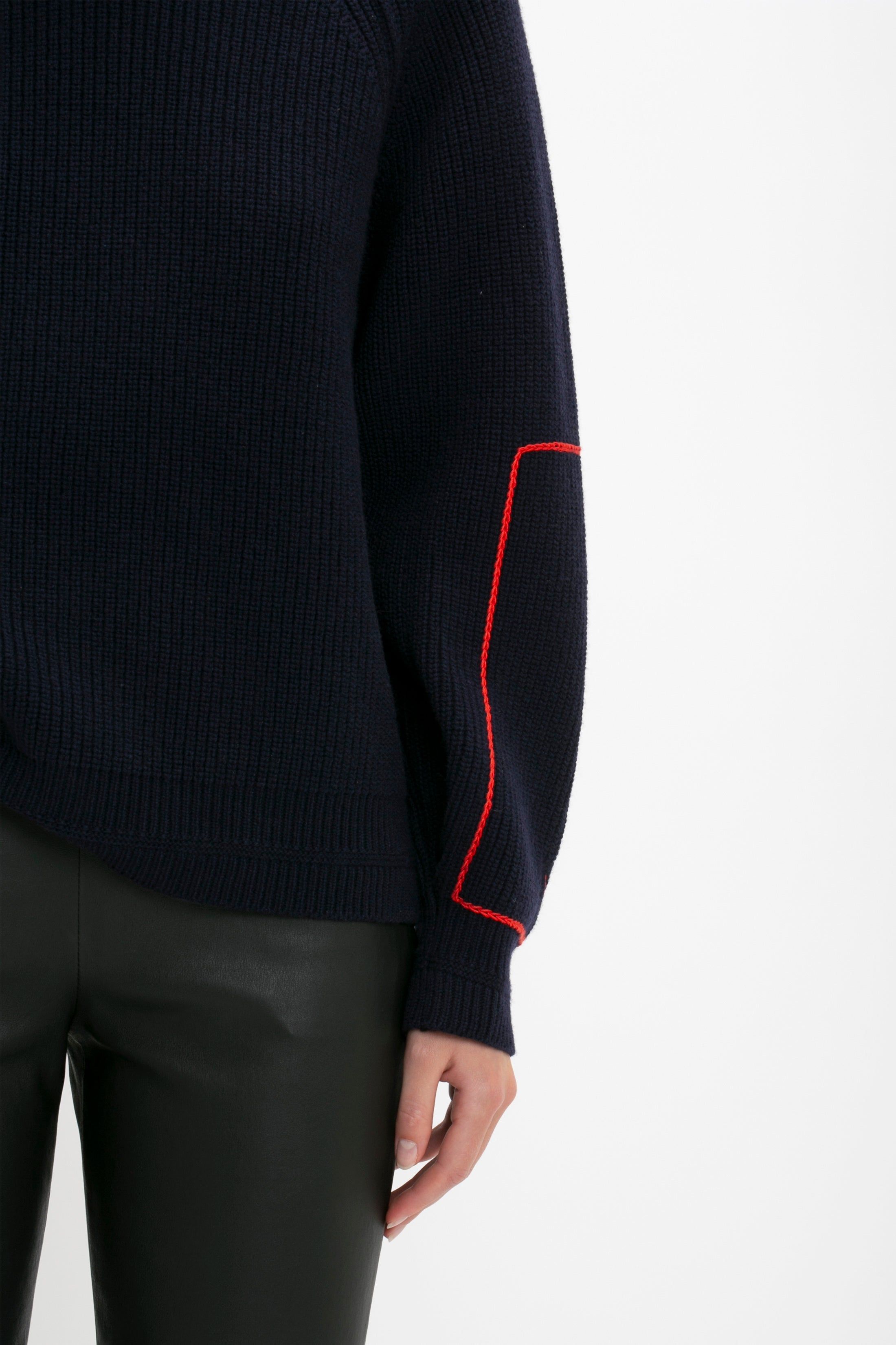 Stretch Leather Legging In Black sold by Victoria Beckham product image thumbnail 5