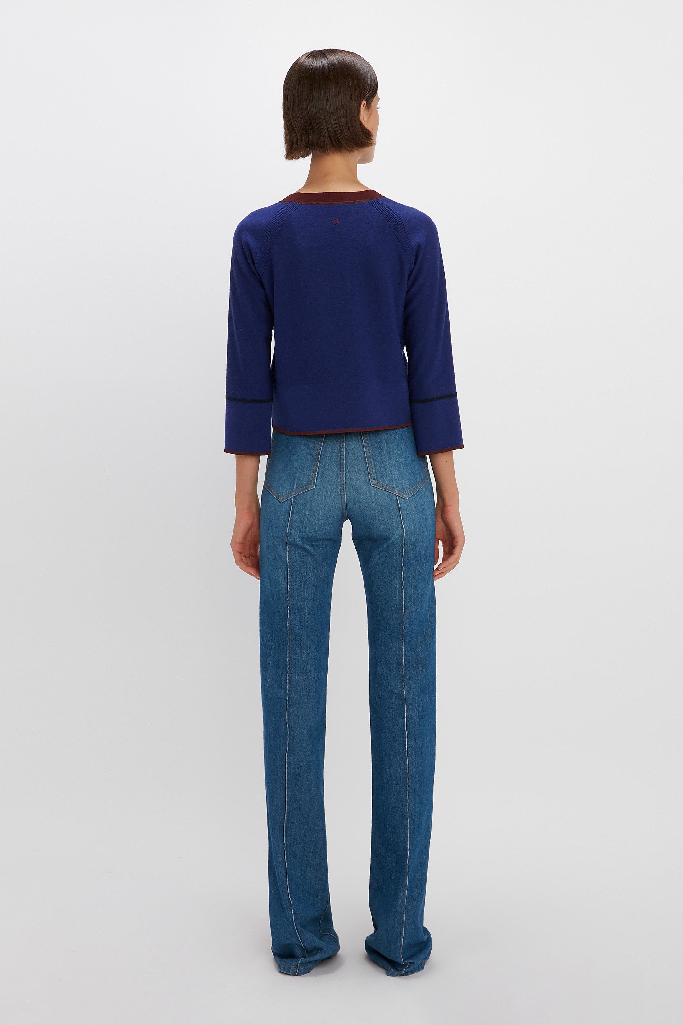 Raglan Sleeve Jumper In Electric Purple sold by Victoria Beckham product image thumbnail 3