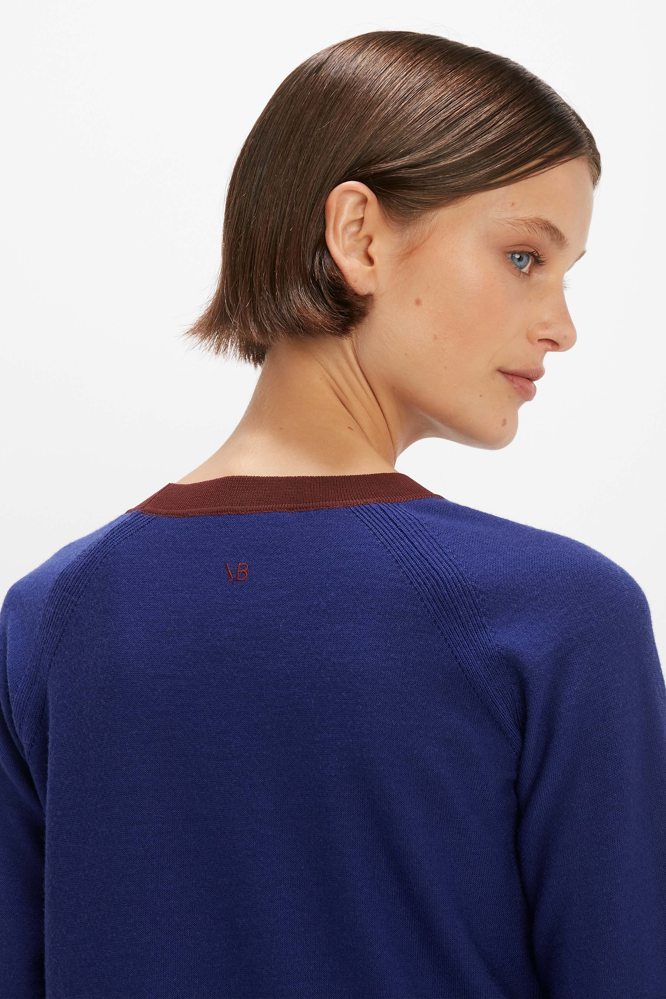 Raglan Sleeve Jumper In Electric Purple sold by Victoria Beckham product image thumbnail 4