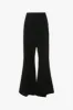 Low Rise Wide Leg Kick Trouser In Black sold by Victoria Beckham