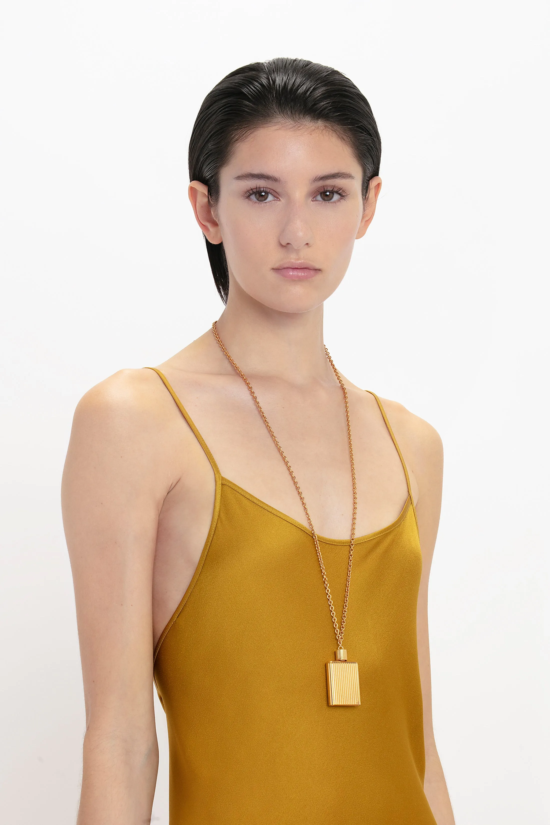 Low Back Cami Floor-Length Dress In Harvest Gold sold by Victoria Beckham product image thumbnail 4