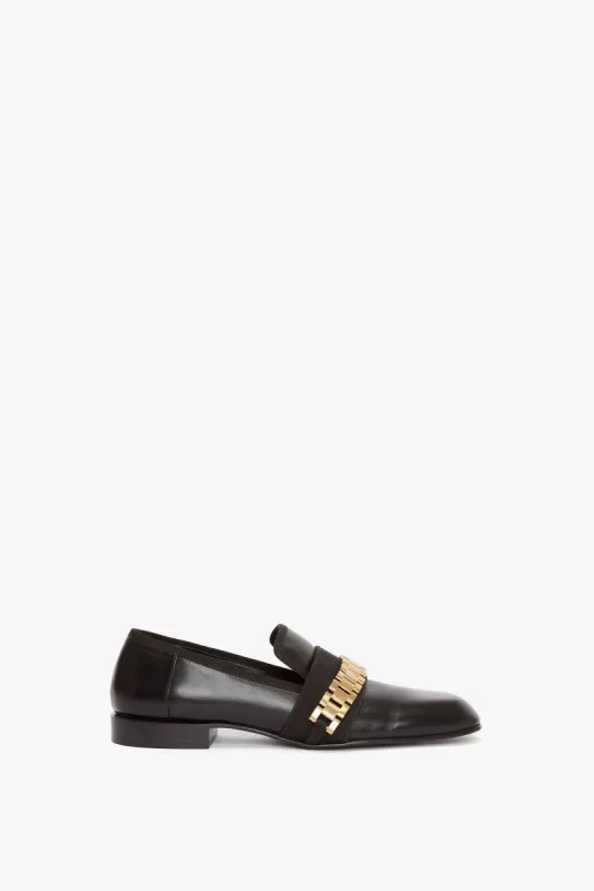 Mila Chain Loafer In Black sold by Victoria Beckham