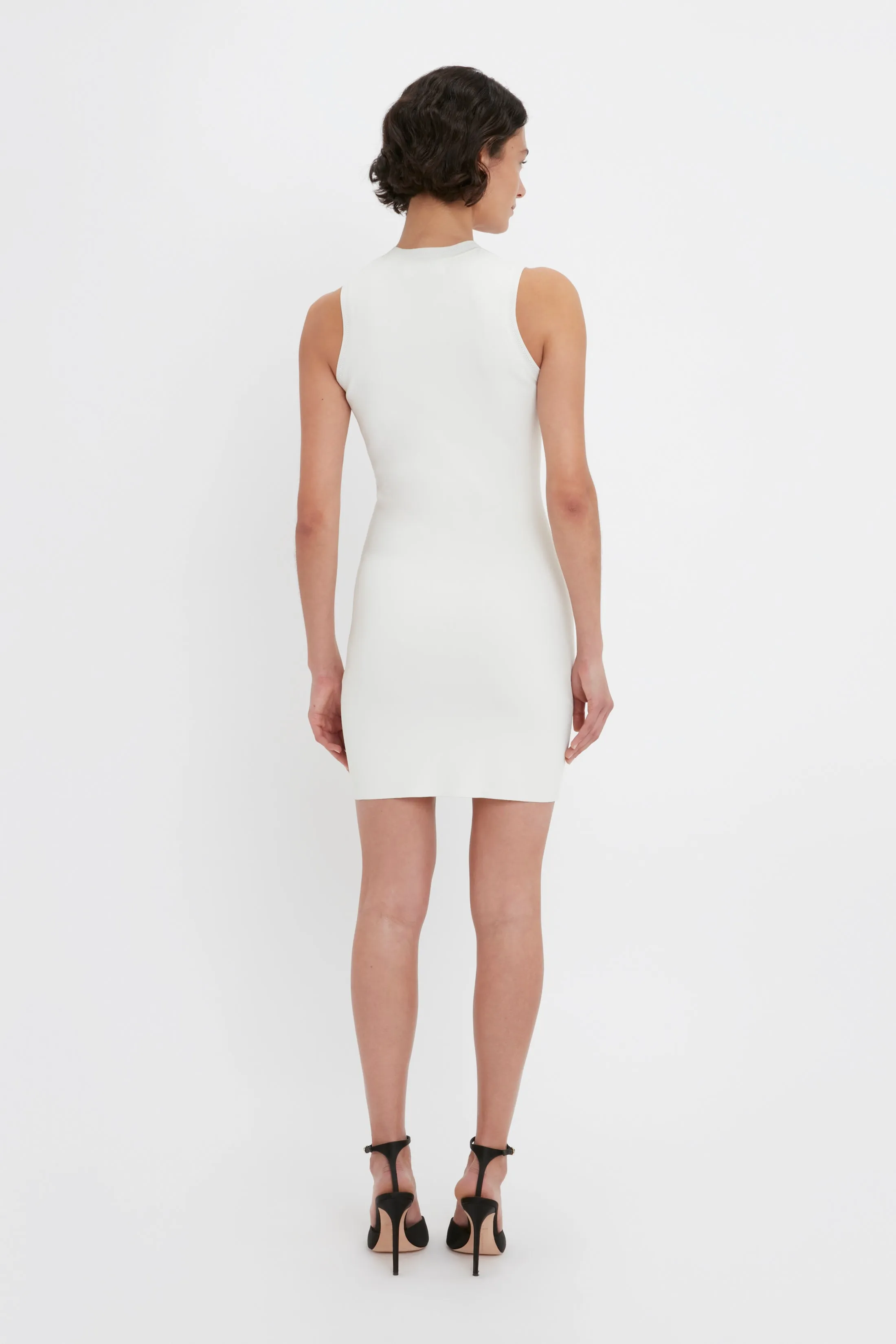 Fitted Mini Dress In White sold by Victoria Beckham product image thumbnail 2