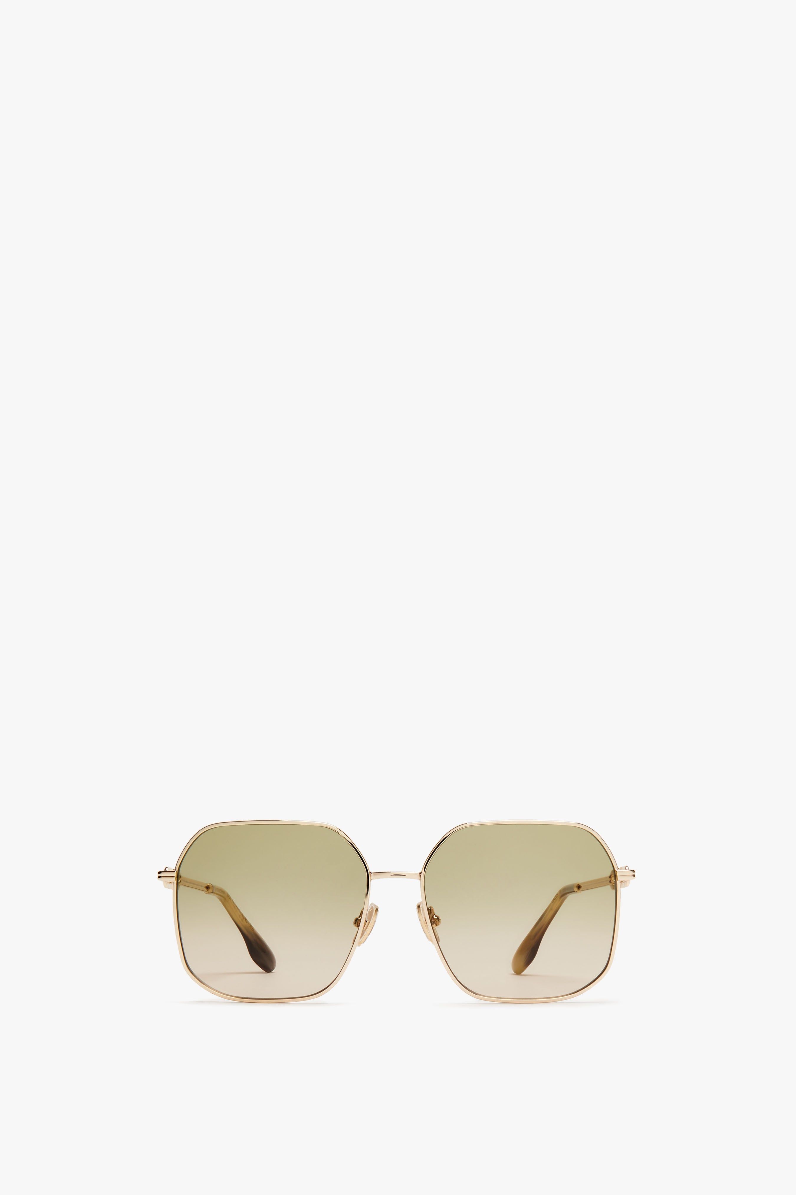 Chain Frame Sunglasses In Yellow Gold sold by Victoria Beckham