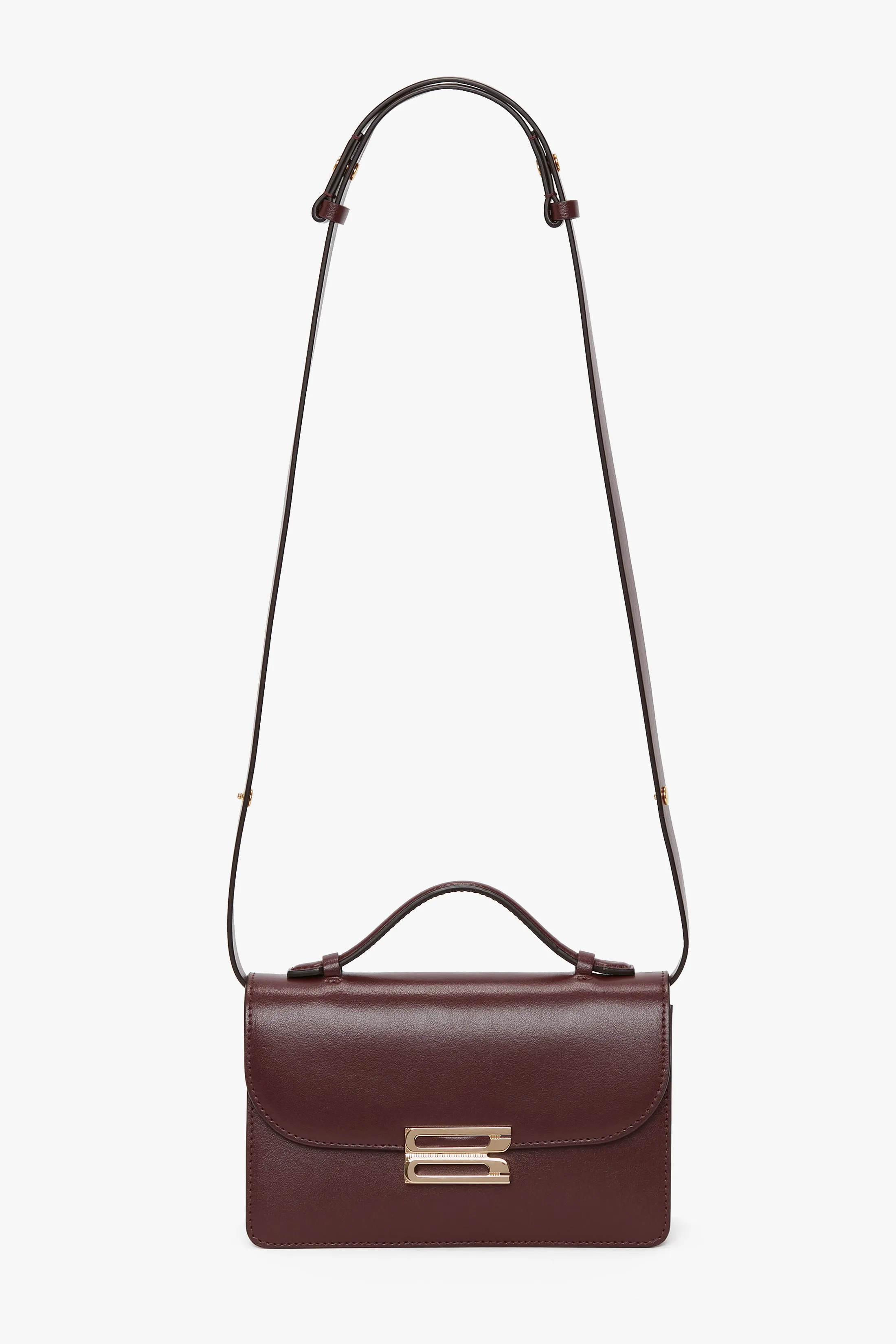 Dorian Bag Small In Burgundy Leather sold by Victoria Beckham