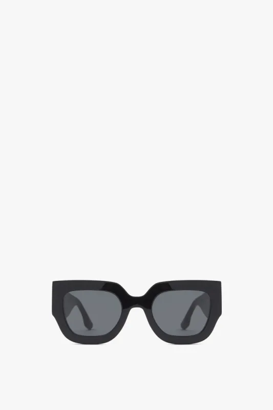 Wide Flat Square Sunglasses in Black sold by Victoria Beckham