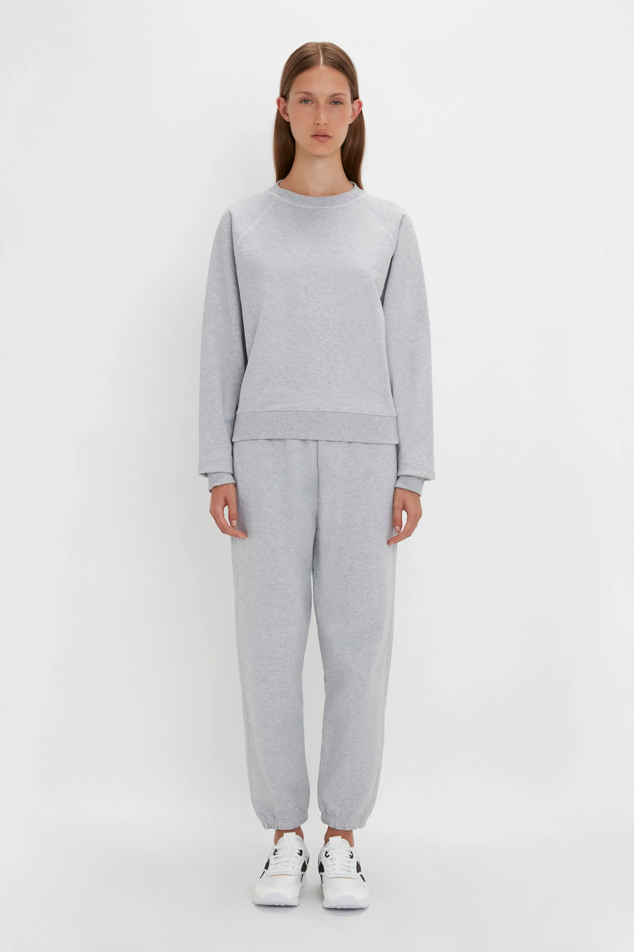 Football Sweatshirt In Grey Marl sold by Victoria Beckham