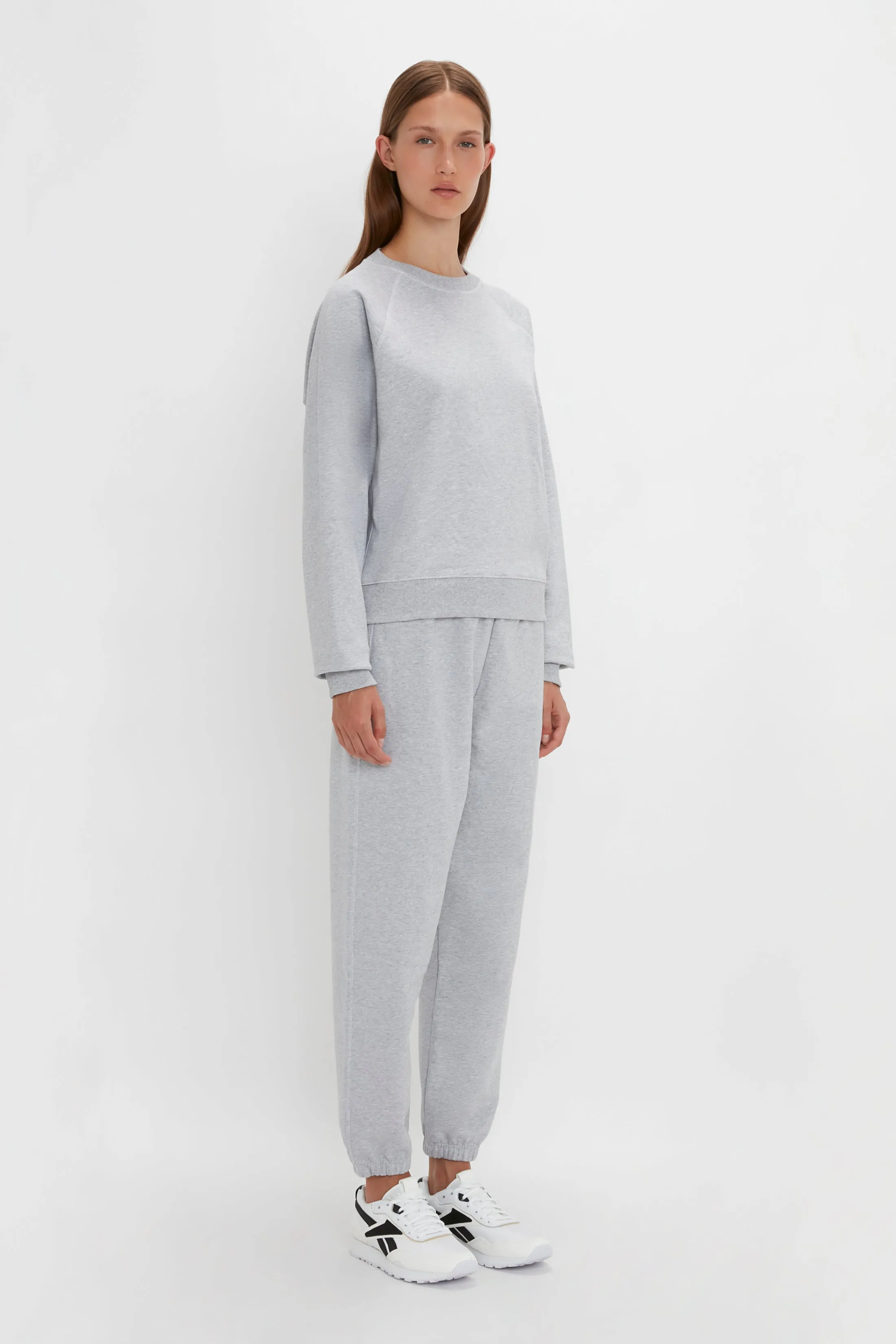 Football Sweatshirt In Grey Marl sold by Victoria Beckham product image thumbnail 2