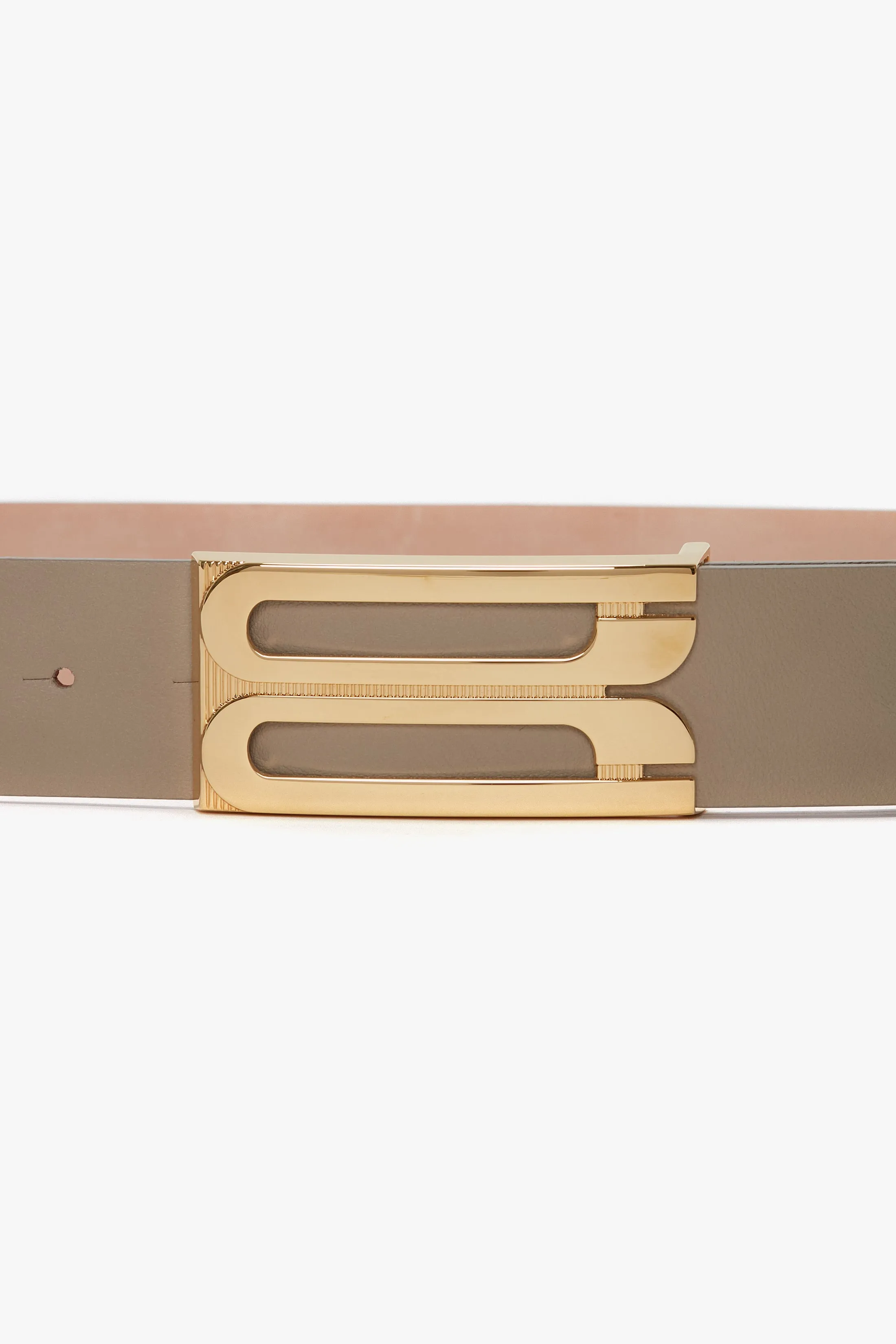 Jumbo Frame Belt In Beige Leather sold by Victoria Beckham product image thumbnail 3