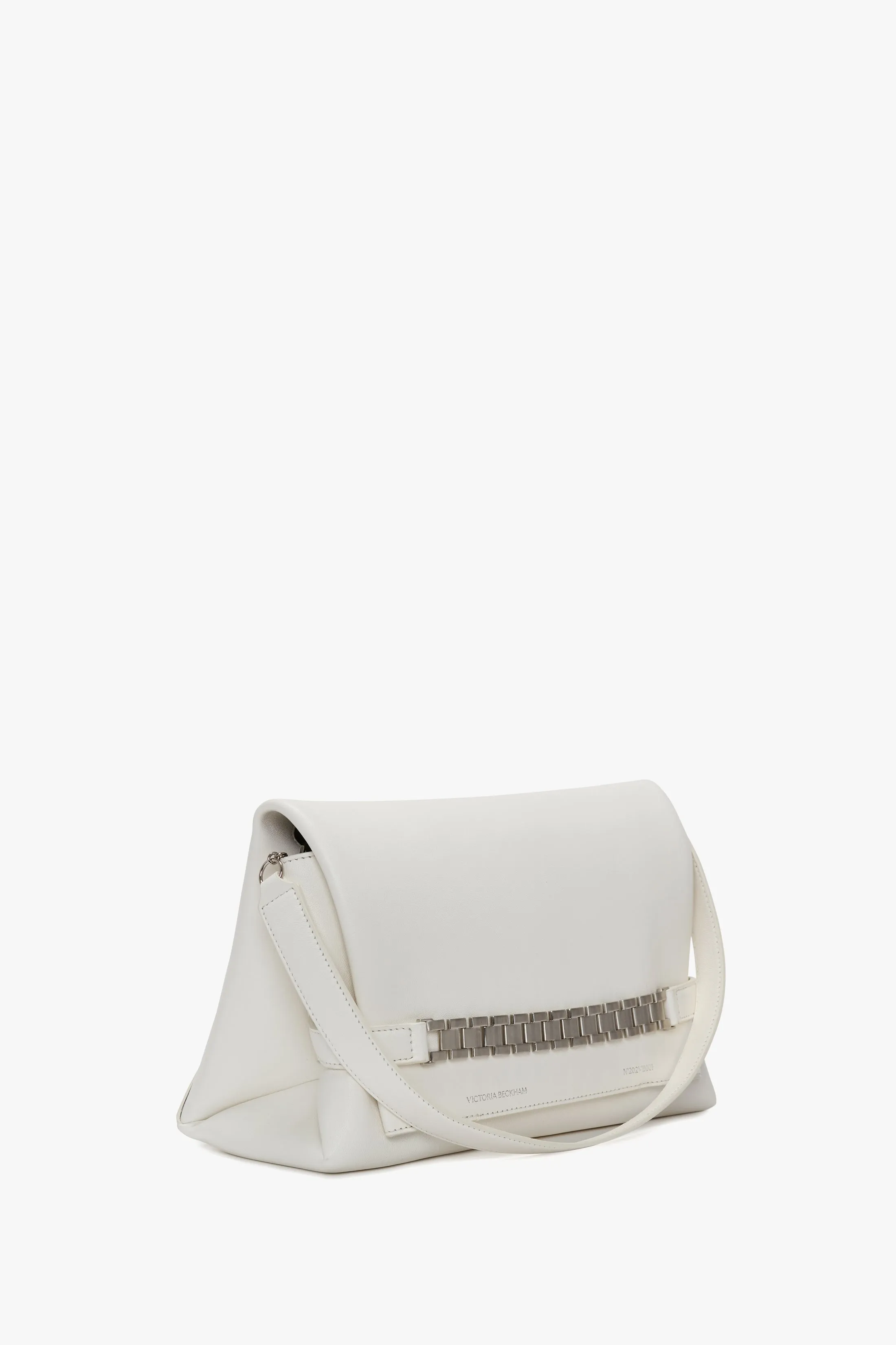 Chain Pouch with Brushed Silver Chain In White sold by Victoria Beckham product image thumbnail 4