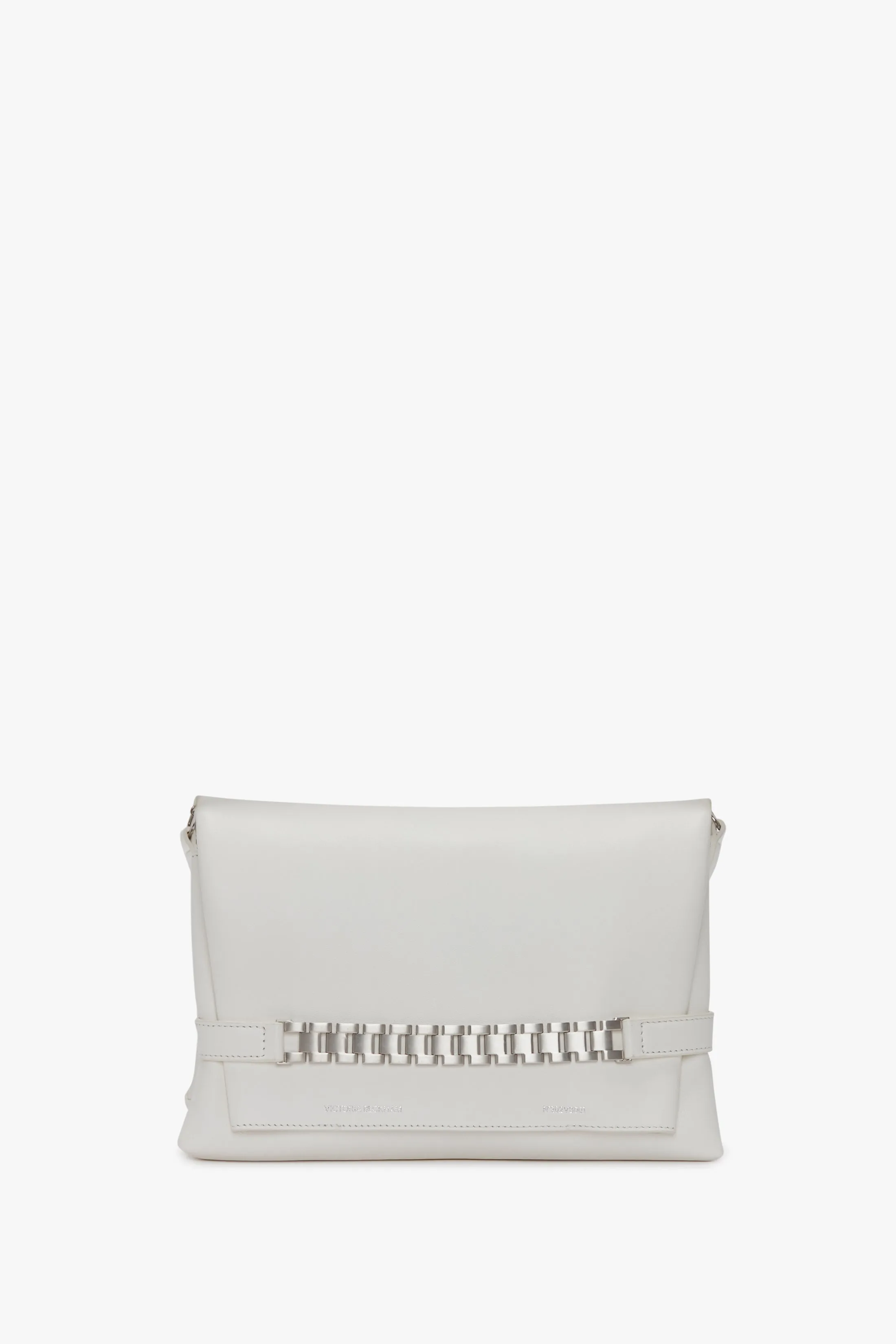 Chain Pouch with Brushed Silver Chain In White sold by Victoria Beckham product image thumbnail 2